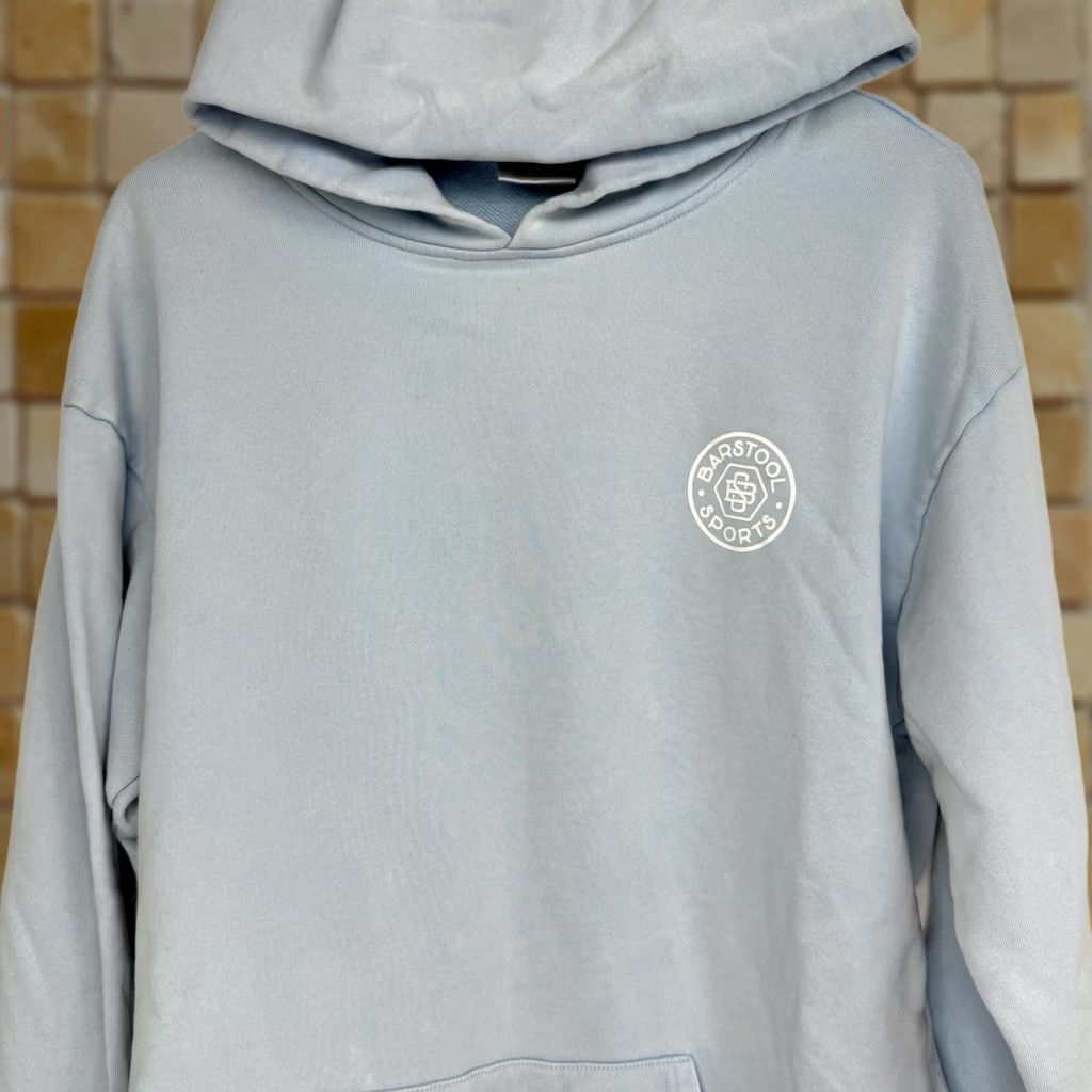 Vintage Barstool Sports Hoodie Mens XL Blue Pullover Hooded Sweatshirt Size US XL / EU 56 / 4 - 1 Thumbnail