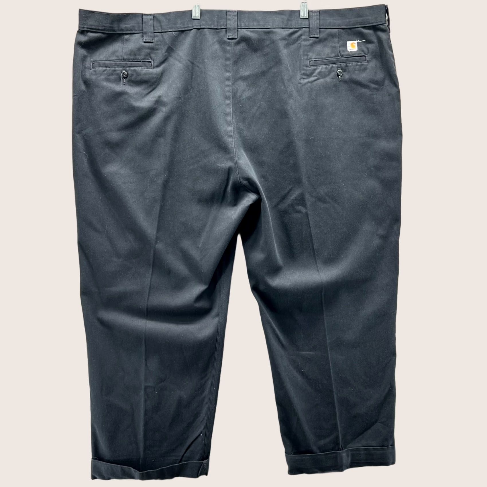 Carhartt Carhartt Pants Mens 54x32 Black Twill Relaxed Straight Chino Workwear Baggy USA Black 54x32 Mens Size US 38 / EU 54 - 1 Thumbnail