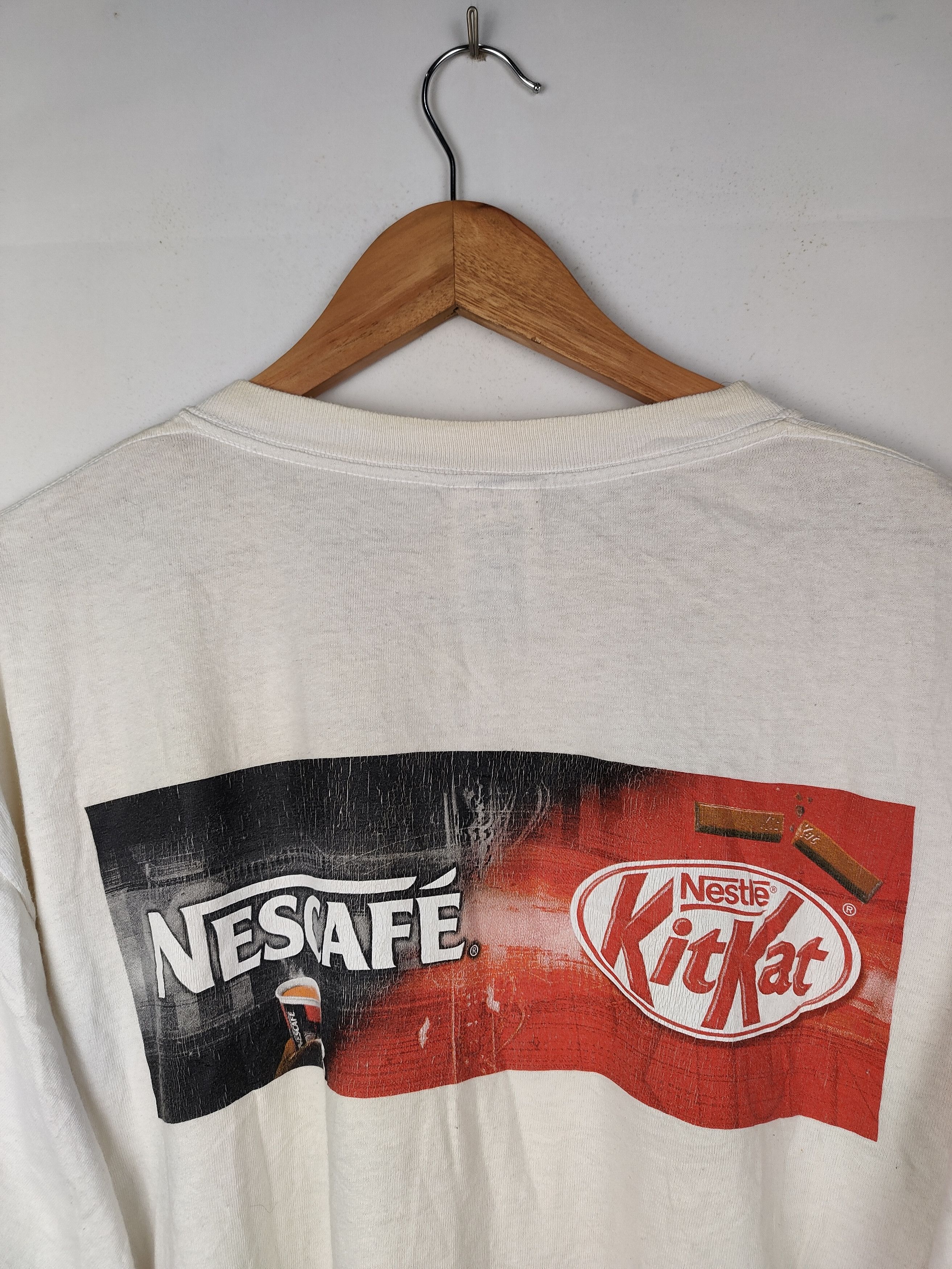 Vintage Vintage 90s Nescafe Kitkat Shirt Size US XL / EU 56 / 4 - 2 Thumbnail
