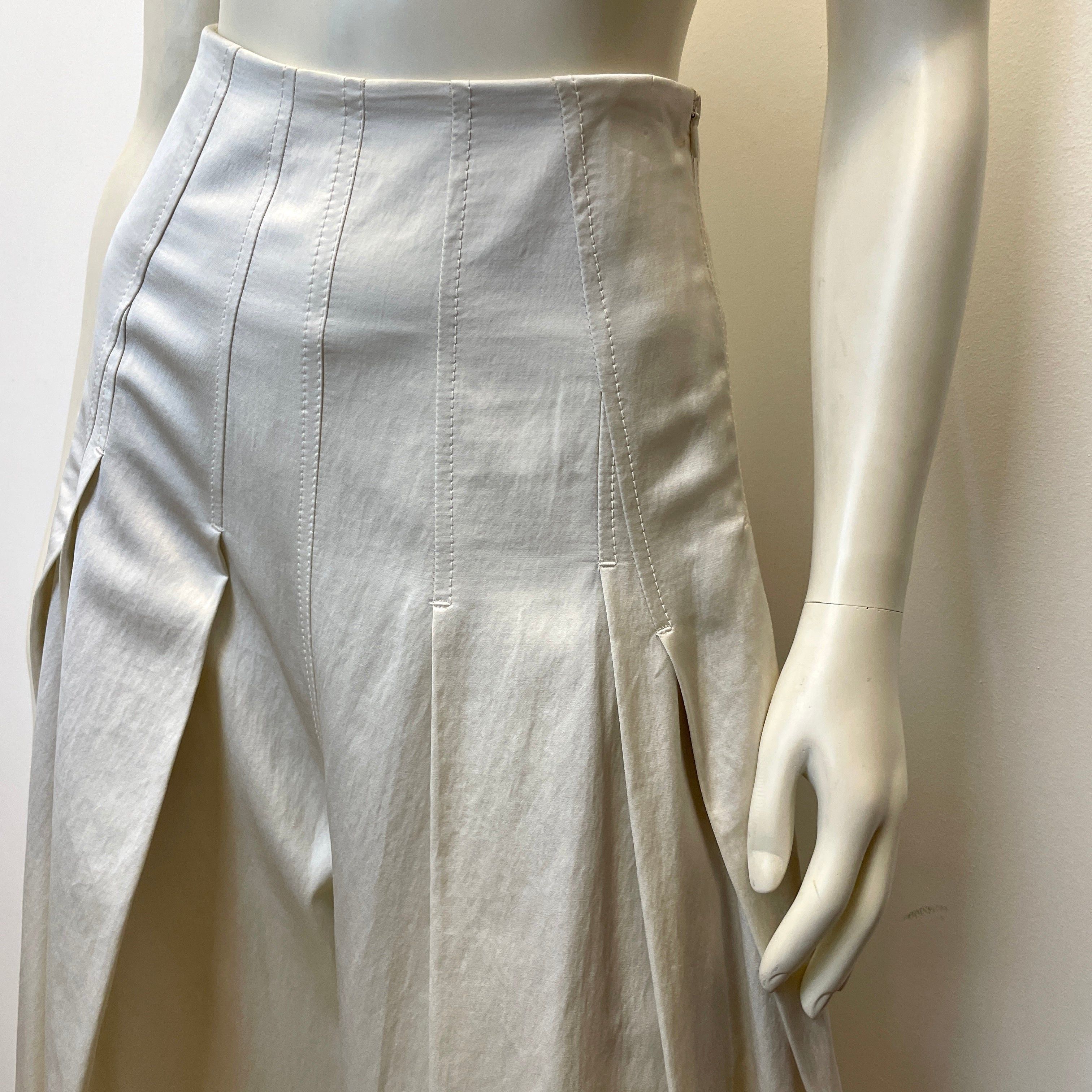 Brunello Cucinelli Brunello Cucinelli Vintage Designer Made In Italy Palazzo Trousers In Champagne Size 28" Size 28" / US 6 / IT 42 - 6 Thumbnail