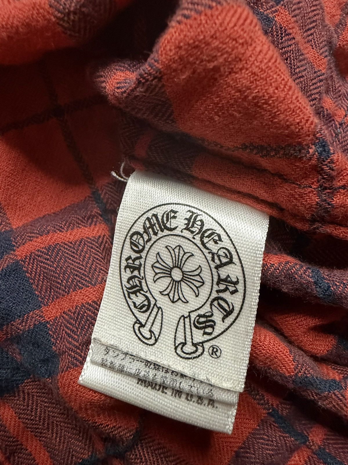 Chrome Hearts Chrome Hearts Red Plaid Patch Flannel Size US S / EU 44-46 / 1 - 4 Thumbnail