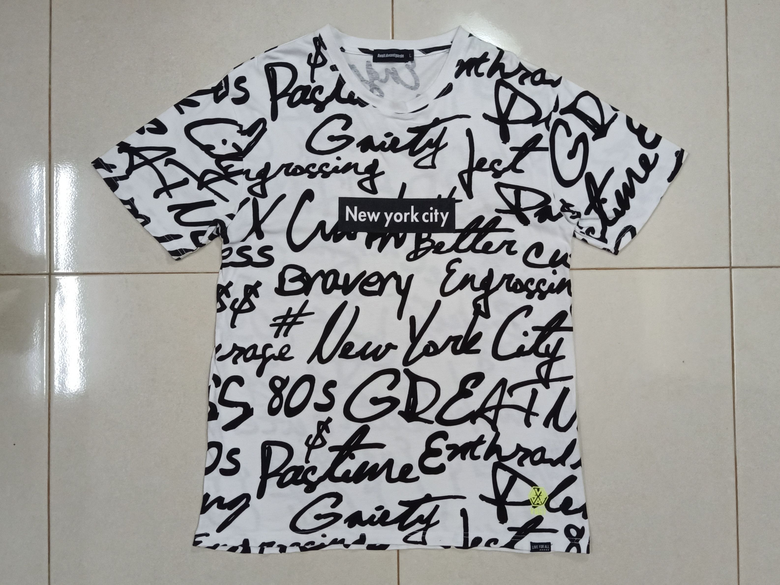 Hypebeast AVAIL AVANTGARDE New York City Full Print L Tee Size US L / EU 52-54 / 3 - 3 Thumbnail