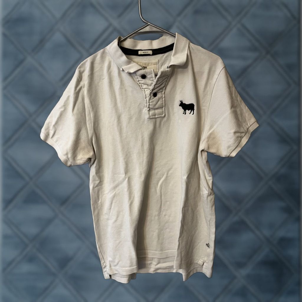 Vintage Kingsley Shirt Mens XL White Polo Short Sleeve Slit Breathable 100% Cotton Vintage No Size US XL / EU 56 / 4 - 1 Thumbnail