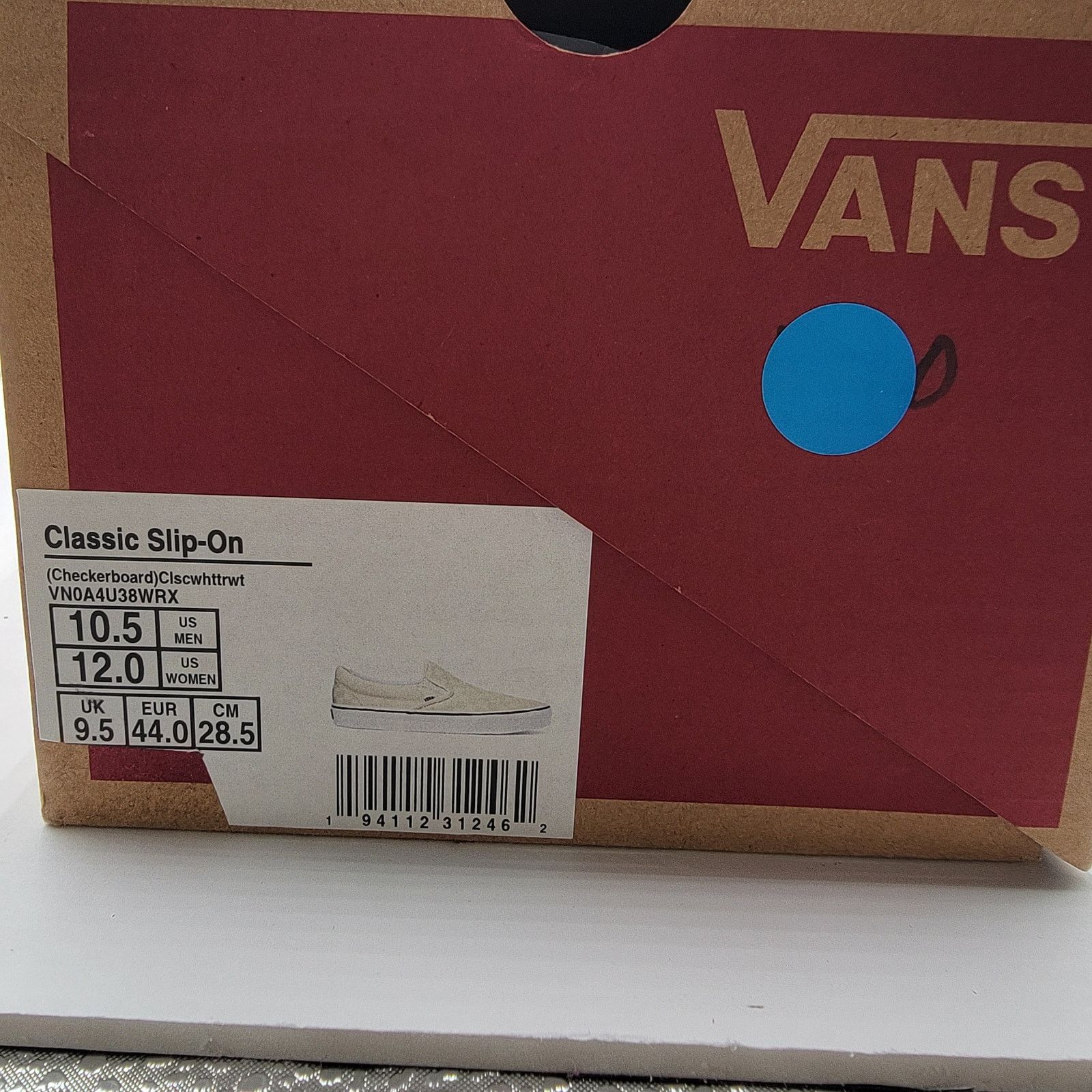 Vans Vans Classic Slip-On Checkerboard White - Men Size 10.5 NIB Size US 10.5 / EU 43-44 - 8 Thumbnail