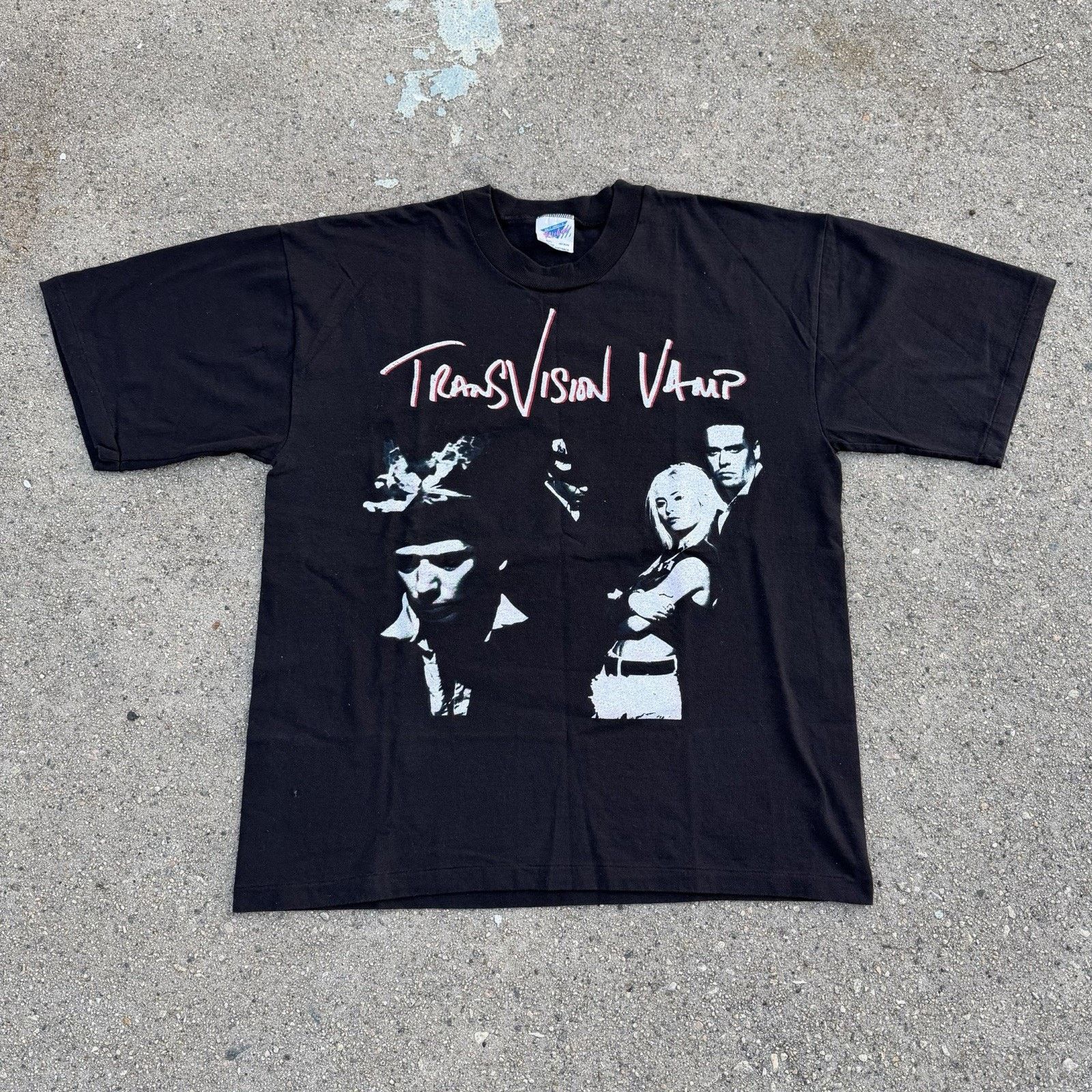 Band Tees × Vintage Vintage 1991 Transvision Vamp The Swamp Rocks Tour Tee Size US M / EU 48-50 / 2 - 3 Thumbnail