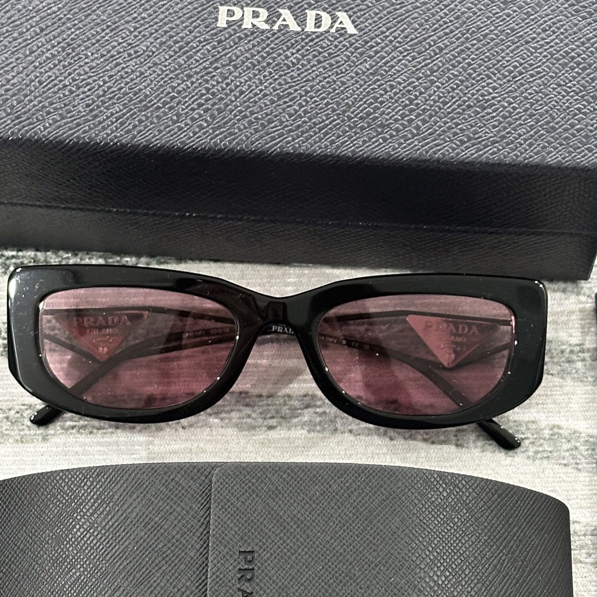 Prada PRADA 0PR 14YS 1AB30L SUNGLASSES Size ONE SIZE - 3 Thumbnail
