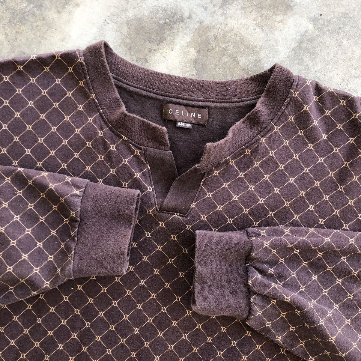 Celine CELINE Monogram Allover Print Long sleeve Shirt Size US M / EU 48-50 / 2 - 5 Thumbnail