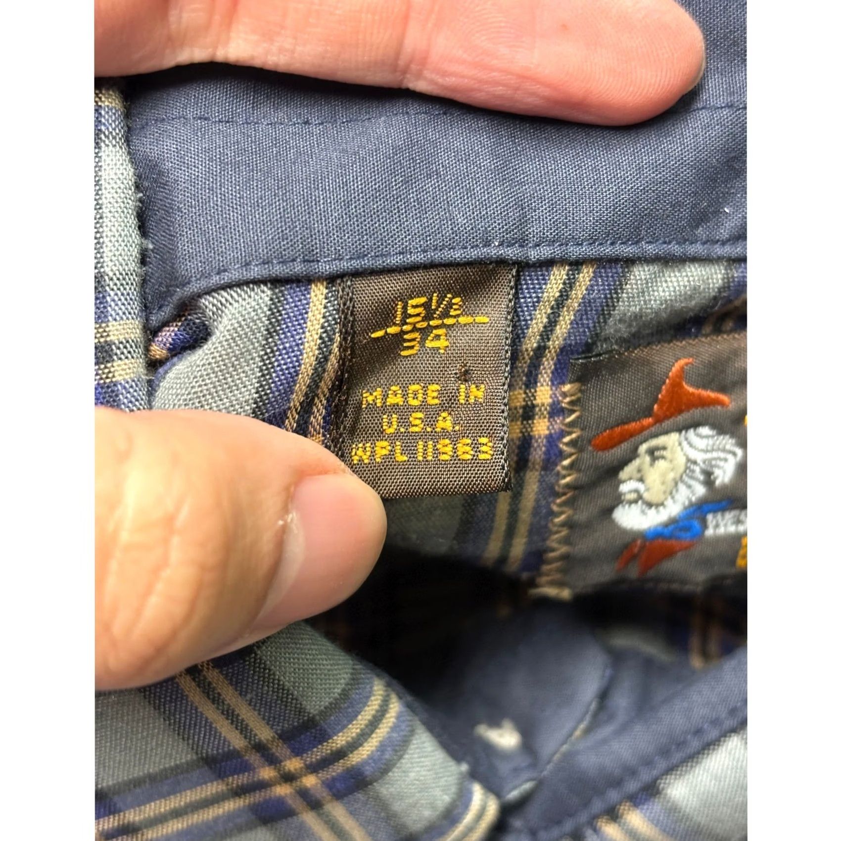 Vintage Kenny Rogers Western Collection by Karman Plaid Snap Front Mens 15.5 34 Made USA Shirt Long Sleeve Blue Plaid Cowboy Shirt Mens Size US M / EU 48-50 / 2 - 5 Thumbnail