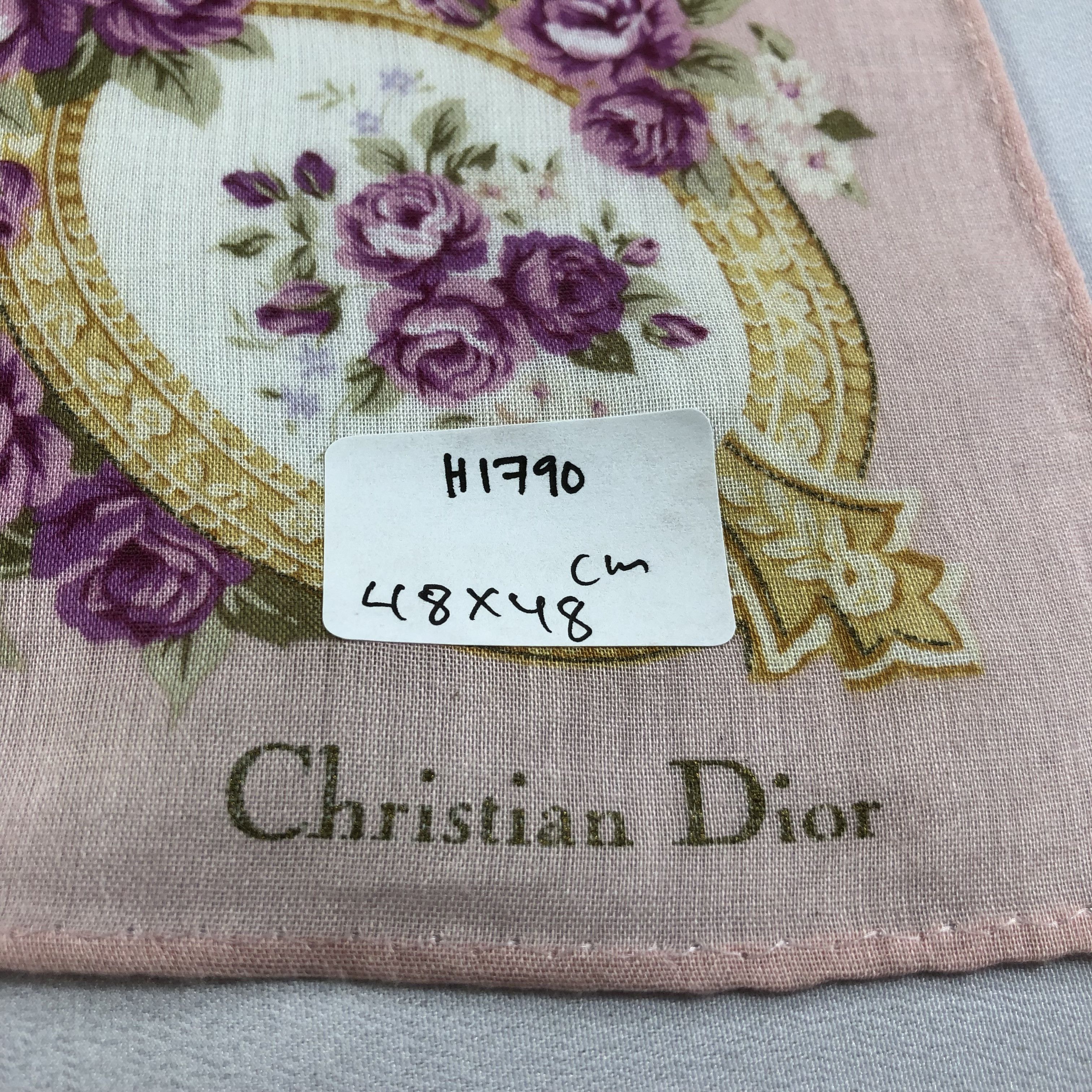 Christian Dior Monsieur Christian Dior Handkerchief Neckerchief Bandana H1790 Size ONE SIZE - 6 Thumbnail