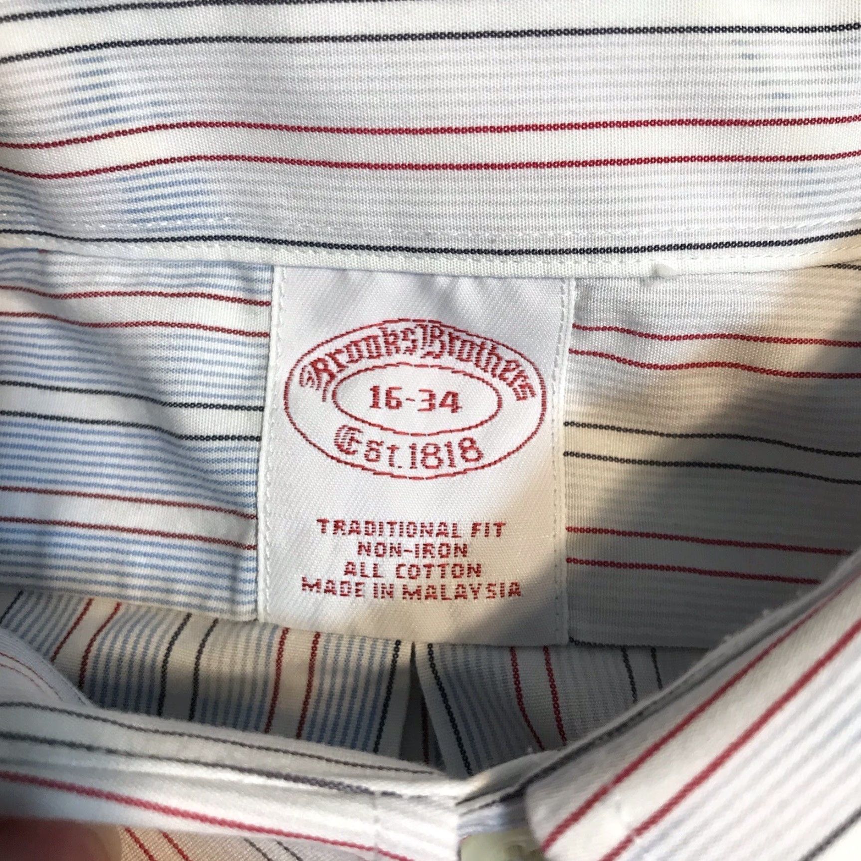 Brooks Brothers Brooks Brothers Shirt 16 Regular Blue White Tie Dye Acid Wash Button-Down Collared Long Sleeve Button-Up Mens USA Retro Colorful Classic Size US L / EU 52-54 / 3 - 4 Thumbnail