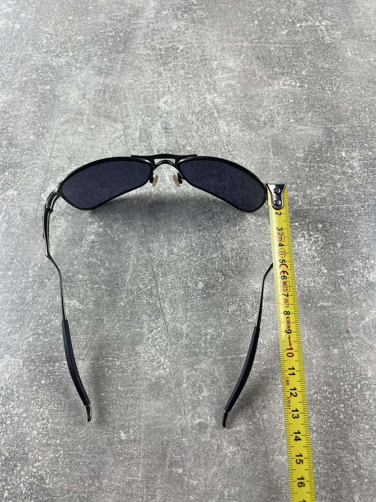 Oakley Oakley Aviator Sunglasses Gunmetal Frame Original 00s USA Size ONE SIZE - 9 Thumbnail
