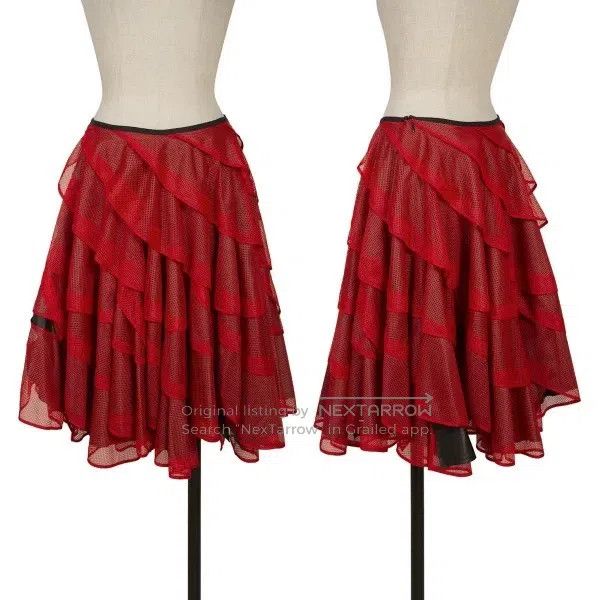 Junya Watanabe Junya Watanabe size XS Red vintage wave design sense half Size 23" - 1 Thumbnail