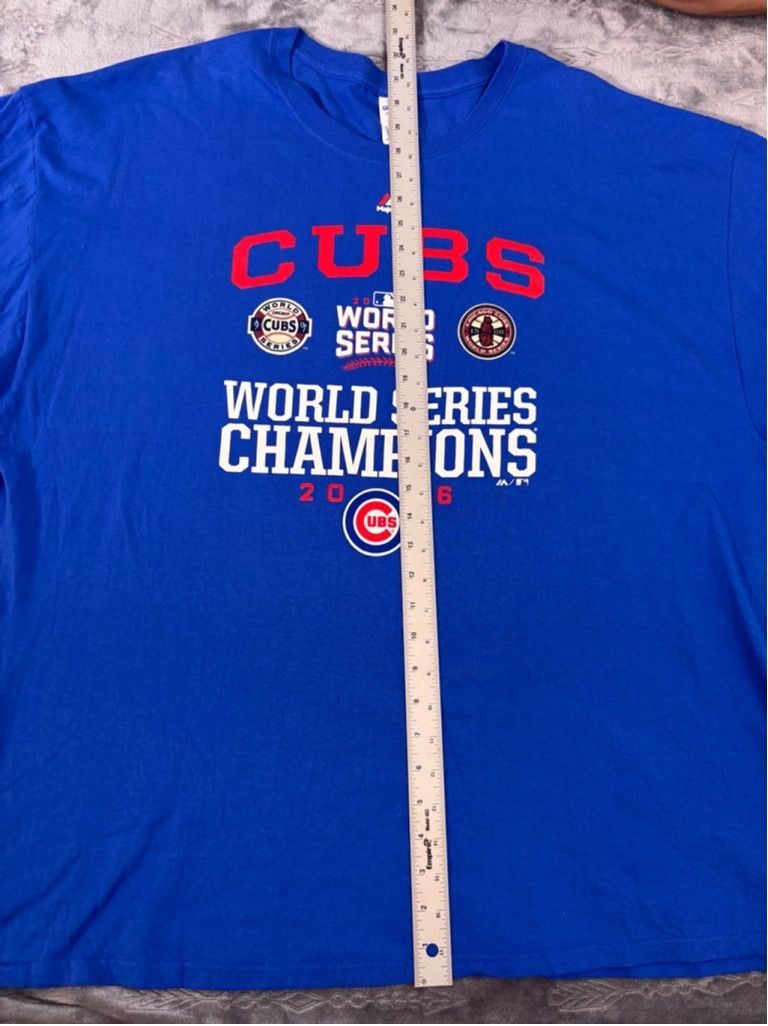 Majestic Men's Majestic Chicago Cubs T-Shirt 3XL Blue Size US XL / EU 56 / 4 - 5 Thumbnail
