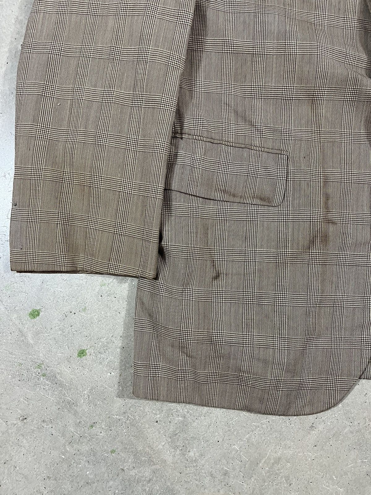 Vintage Vintage 30s-40s Brown Wool Striped Suit Blazer Size 36R - 4 Thumbnail