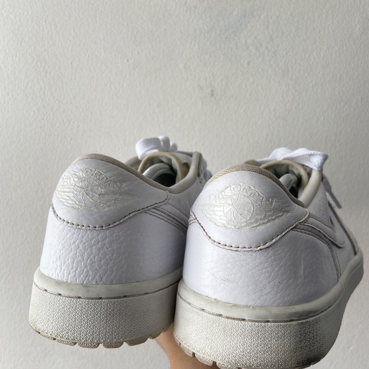 Jordan Brand Jordan 1 Retro Low Golf Triple White Size US 11.5 / EU 44-45 - 6 Thumbnail
