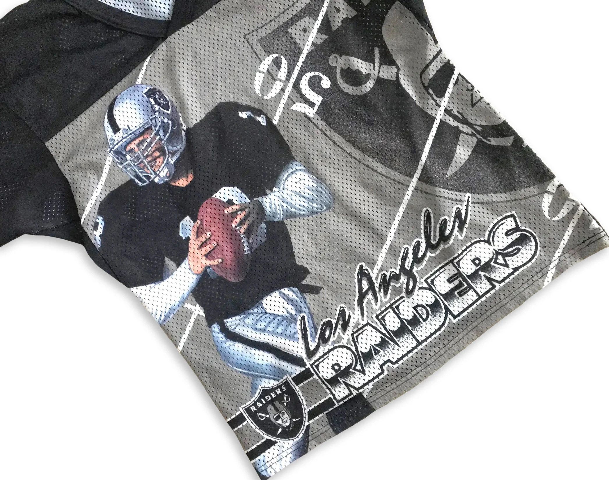 NFL Vintage 90s LOS ANGELES RAIDERS Jersey Fanimation Football Size US M / EU 48-50 / 2 - 7 Thumbnail