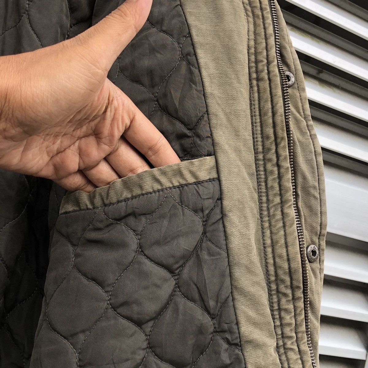Levi's Vintage Levis Olive Green Army Military Field Trucker Jacket Size US M / EU 48-50 / 2 - 6 Thumbnail
