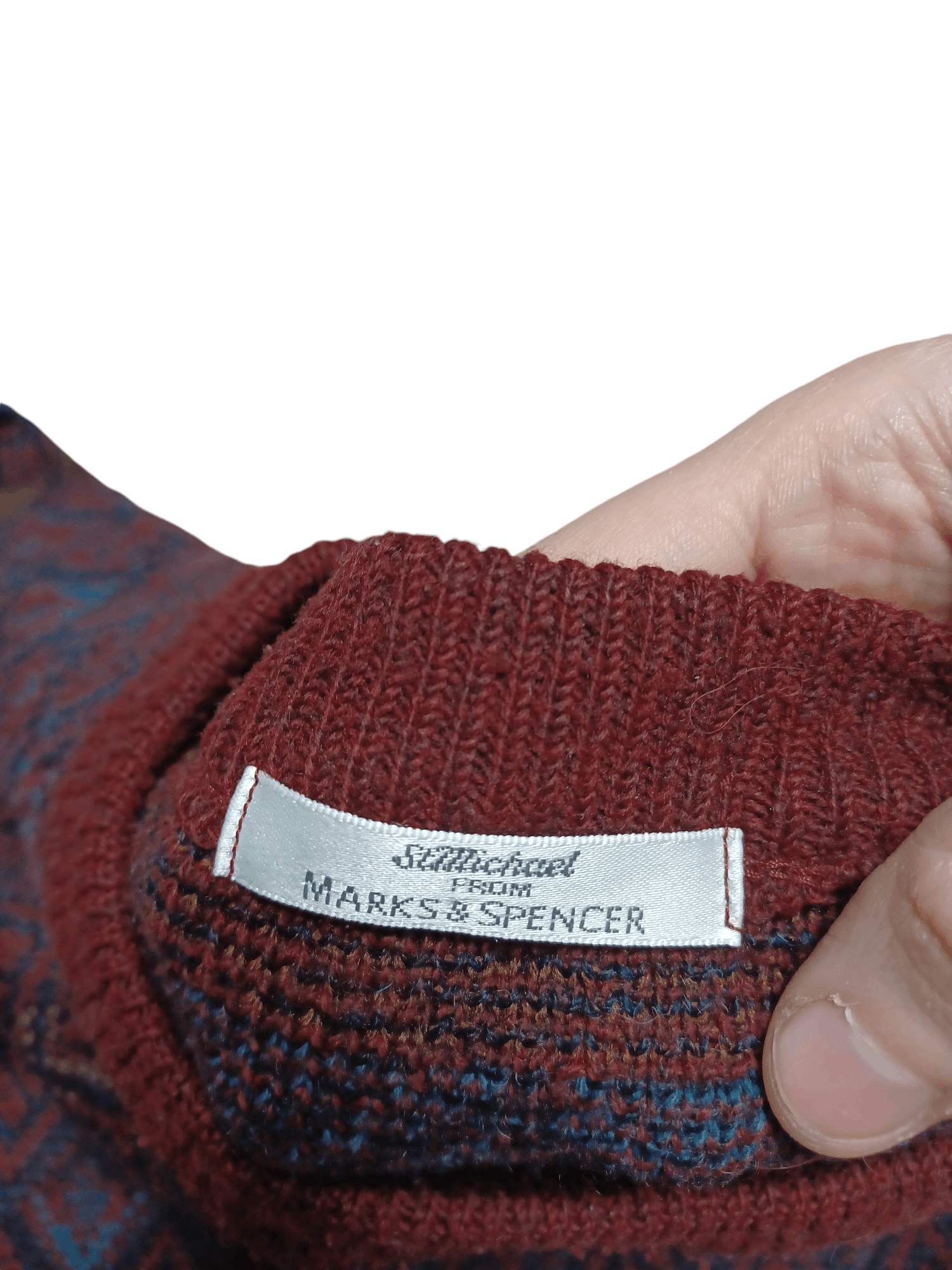 Other VINTAGE 90S MADE IN UK WOOL SWEATER Y2K OLDMONEY Size US L / EU 52-54 / 3 - 3 Thumbnail
