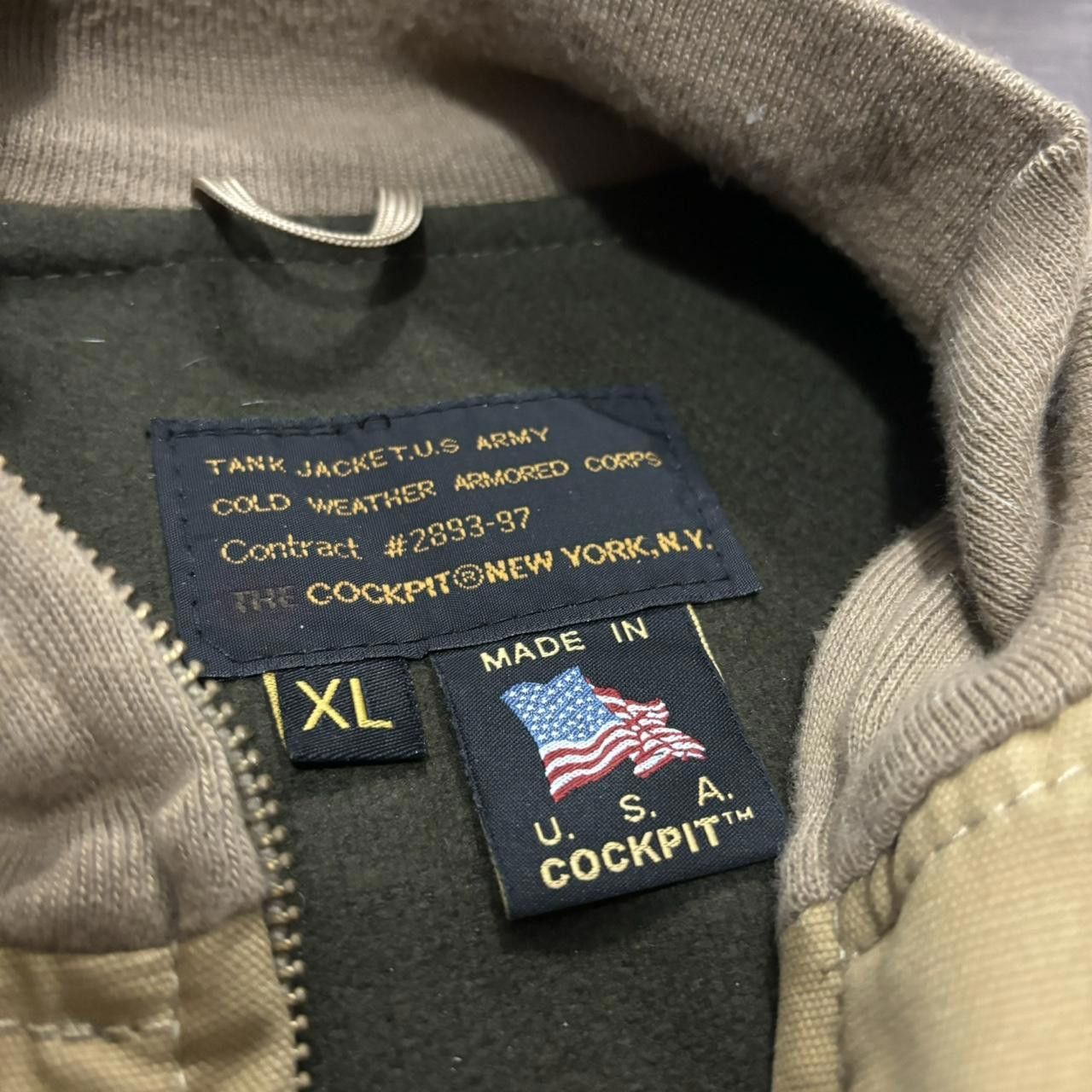 Cockpit USA Vintage Cockpit Usa Aviators Flight Kit Wool Lined Jacket Size US XL / EU 56 / 4 - 5 Thumbnail