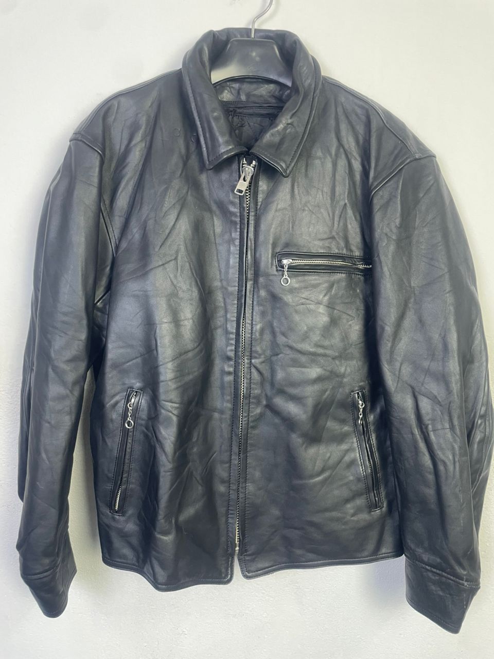 Japanese Brand × Vintage Vintage Nankai Leather Jacket Motorsport Size US XL / EU 56 / 4 - 1 Thumbnail