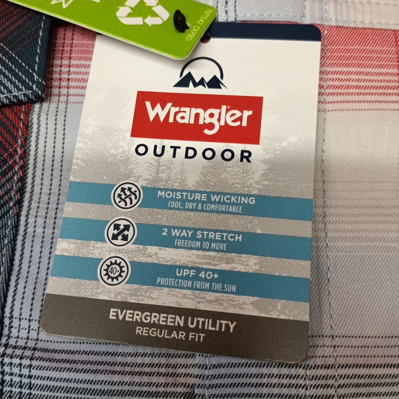 Wrangler Wrangler Shirt Men's 3XL Red Plaid Convertible Sleeves Shirt Size US XXL / EU 58 / 5 - 4 Thumbnail
