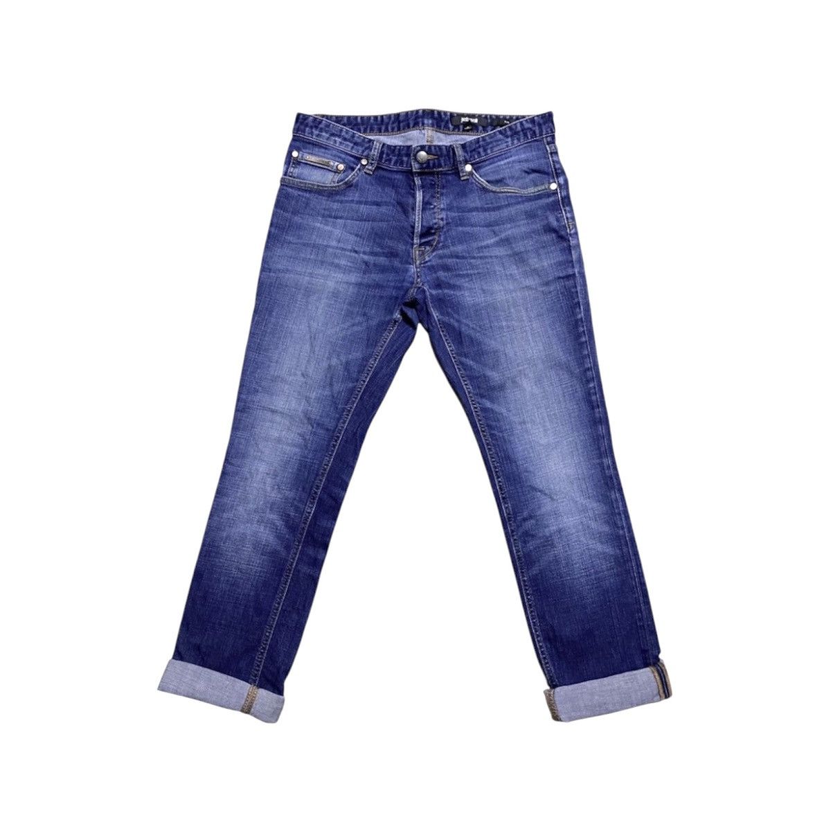 Just Cavalli Unisex Just Cavalli Slim Fit Washed Blue Jeans Denim Size US 31 - 1 Thumbnail