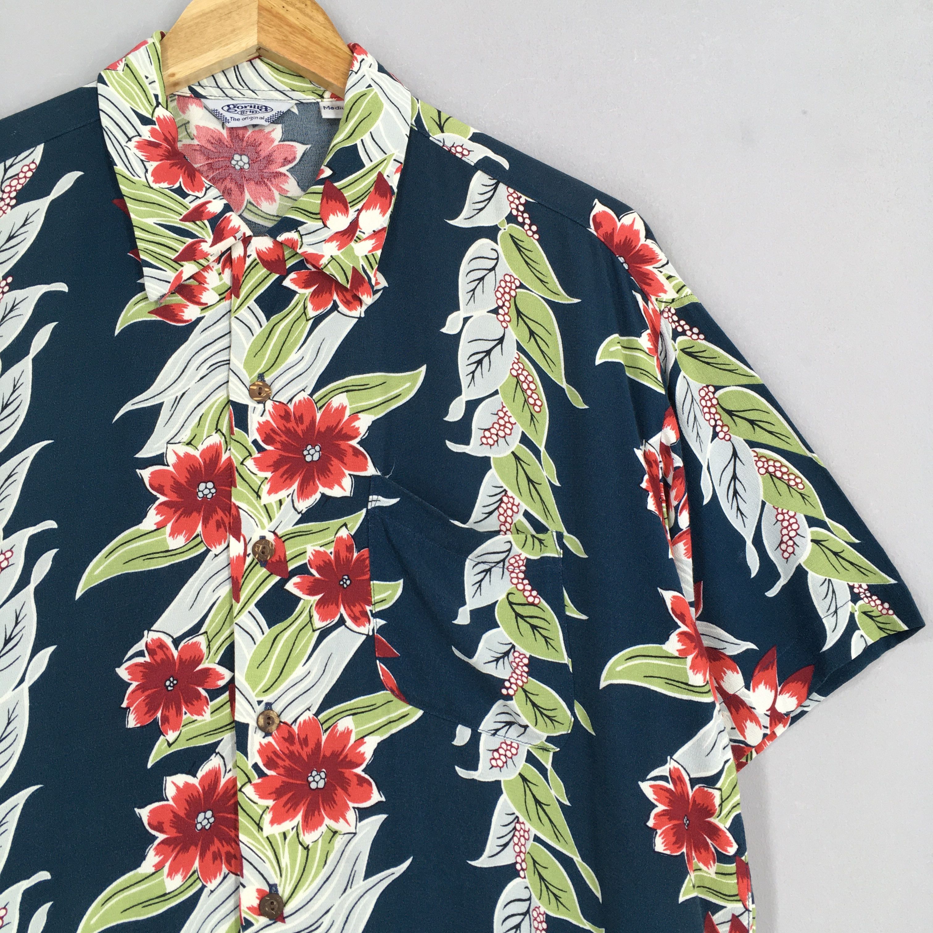 Other Vintage 80s Hawaii Aloha Flower Shirt Medium Size US M / EU 48-50 / 2 - 2 Thumbnail