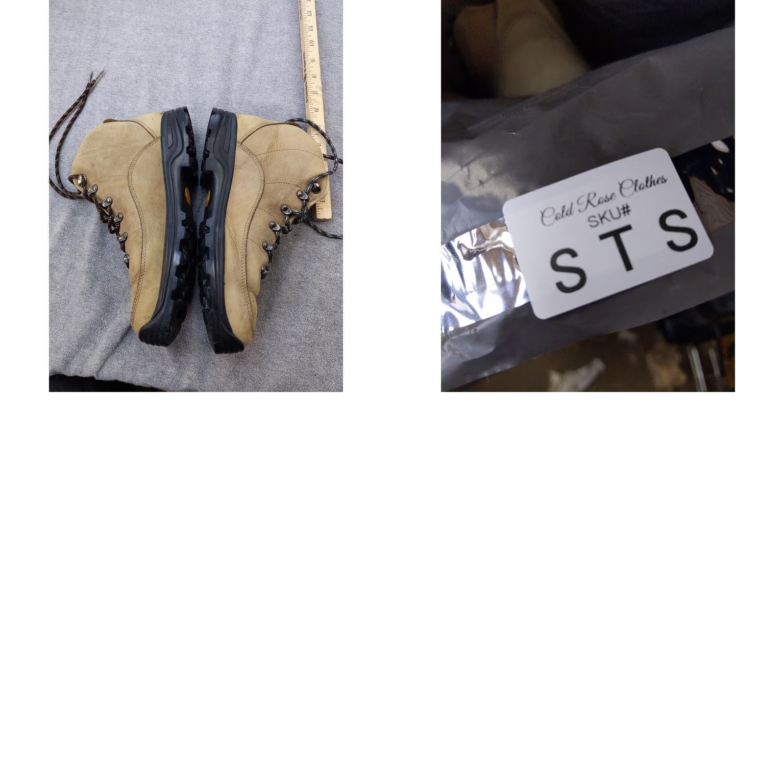 Vibram Montrail Womens 9.5 Beige Nubuck Mid Top Hiking Sneakers Vibram Shoes 41 EU 9.5 41 Size L / US 10 / IT 46 - 8 Thumbnail