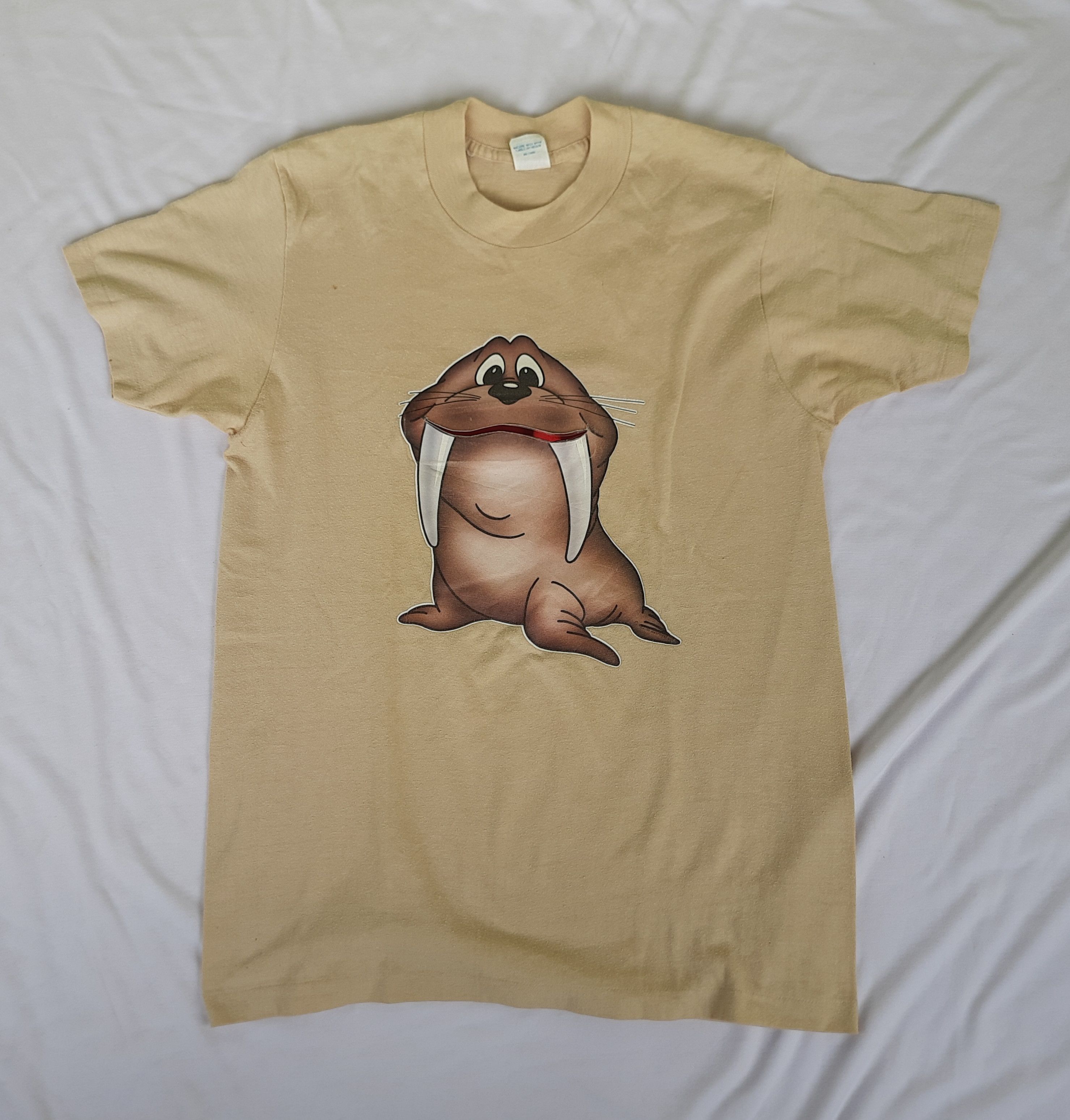 Vintage Vintage 80s Cute Seal Wright's T-Shirts Size US M / EU 48-50 / 2 - 1 Thumbnail