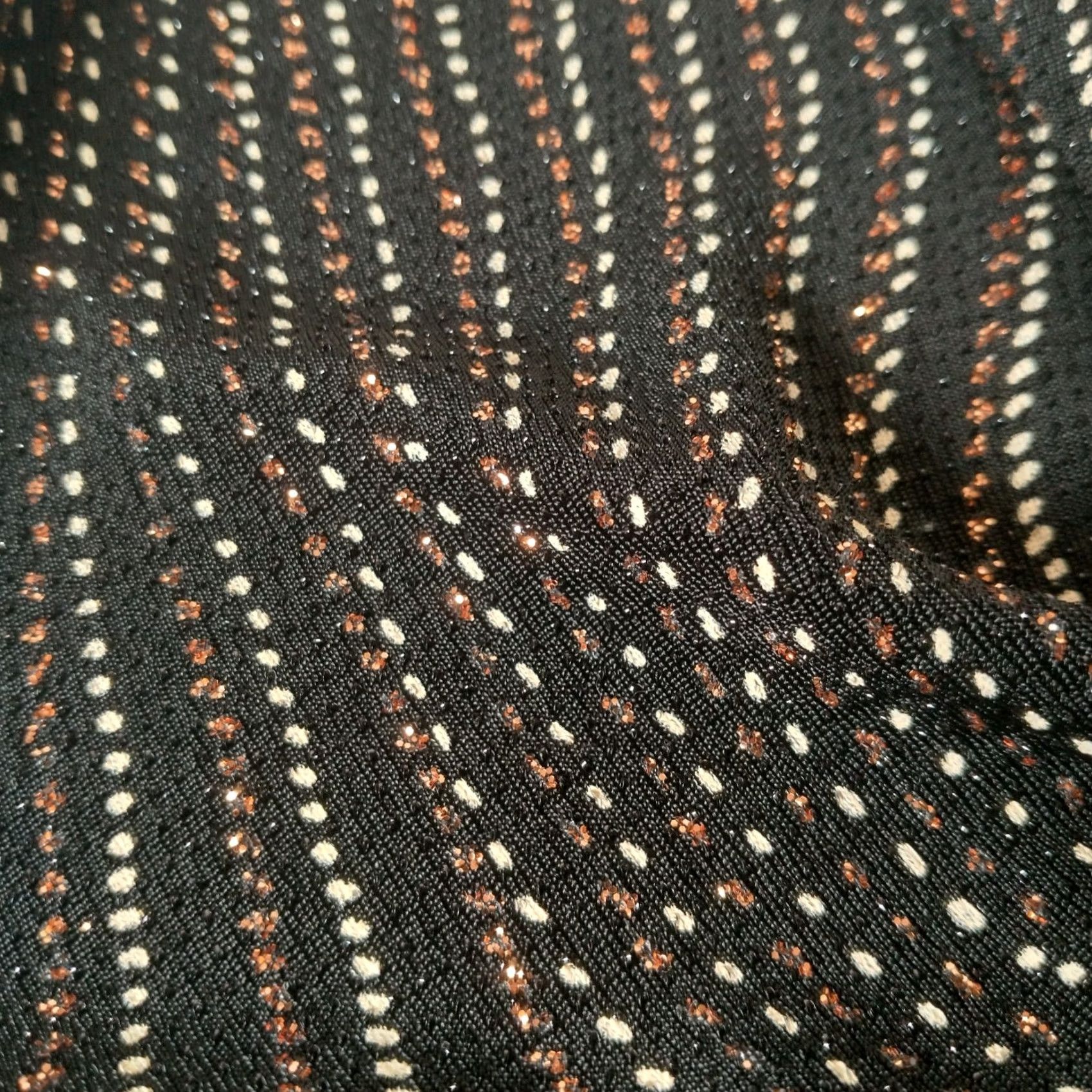 Vintage VINTAGE Dressbarn Collection Shirt Small Black Metallic Stretch Long Sleeve Women XS? (No, keep S) Size S / US 4 / IT 40 - 5 Thumbnail
