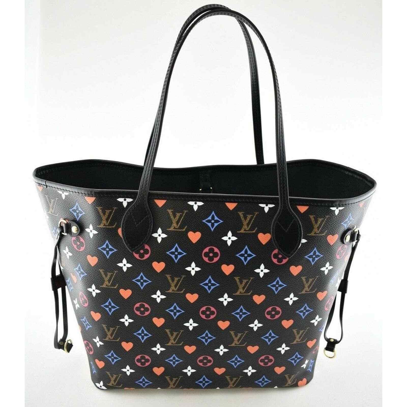 Louis Vuitton Louis Vuitton Black Red Heart Tote Top Handle Shoulder Bag Size ONE SIZE - 8 Thumbnail