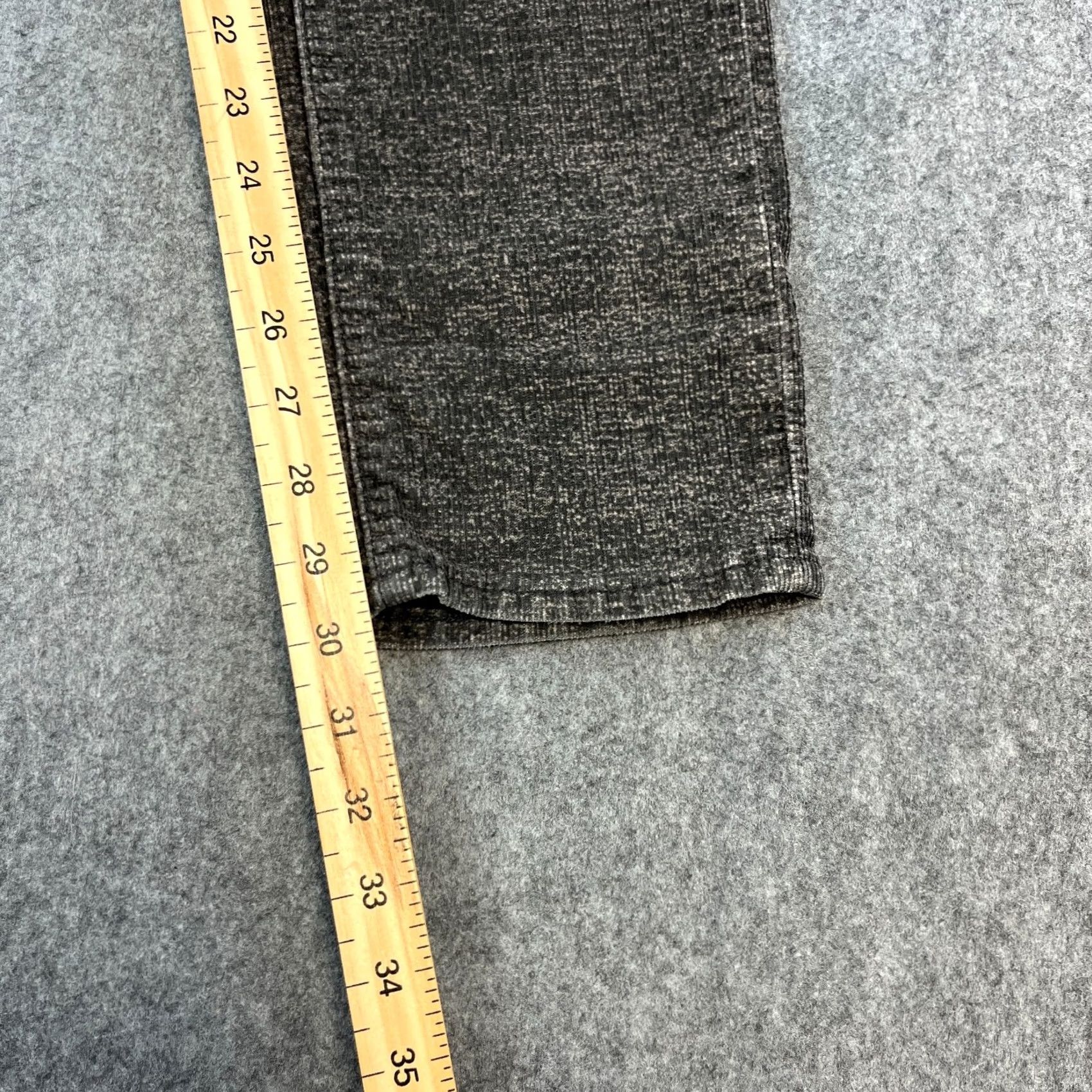 Levi's Levi's 511 Jeans Slim Skinny Corduroy 27 Grey Acid Wash Stretch Denim Mens Low Rise 5-Pocket Modern Improves Comfort Size US 27 - 4 Thumbnail