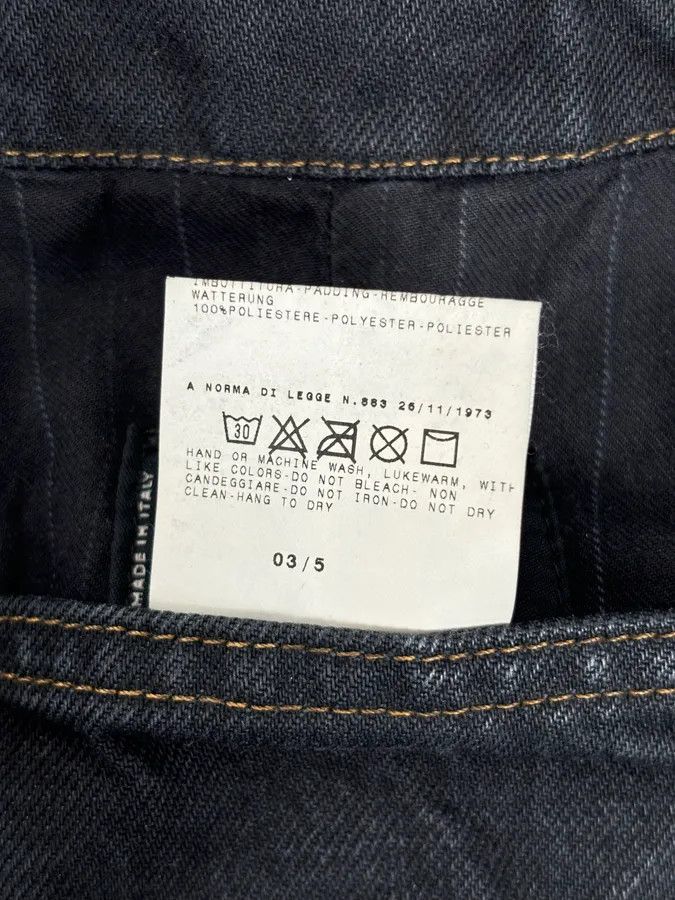 Dolce & Gabbana AW2003 Dolce & Gabbana Black Faded Denim Raw Denim Jacket Size US L / EU 52-54 / 3 - 11 Thumbnail
