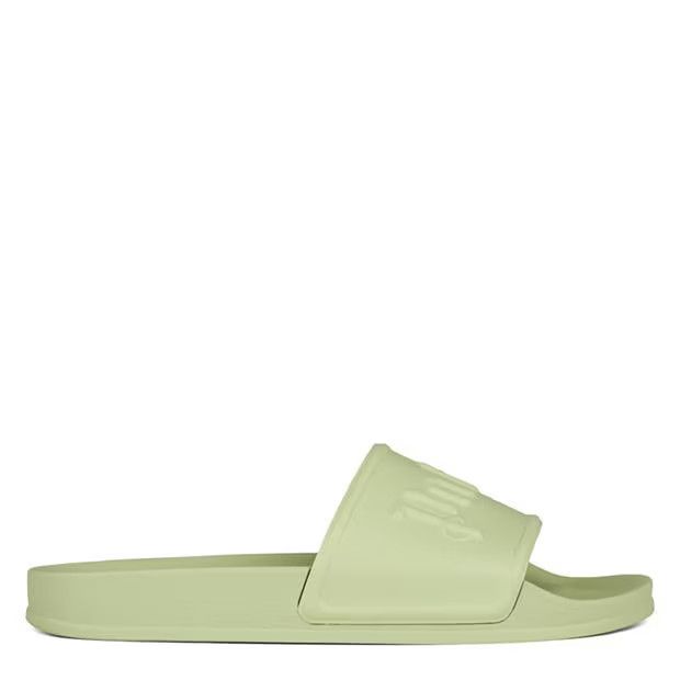 image of Palm Angels O1G2R1Mq0524 Logo Pool Sliders In Mint, Men's (Size 9)