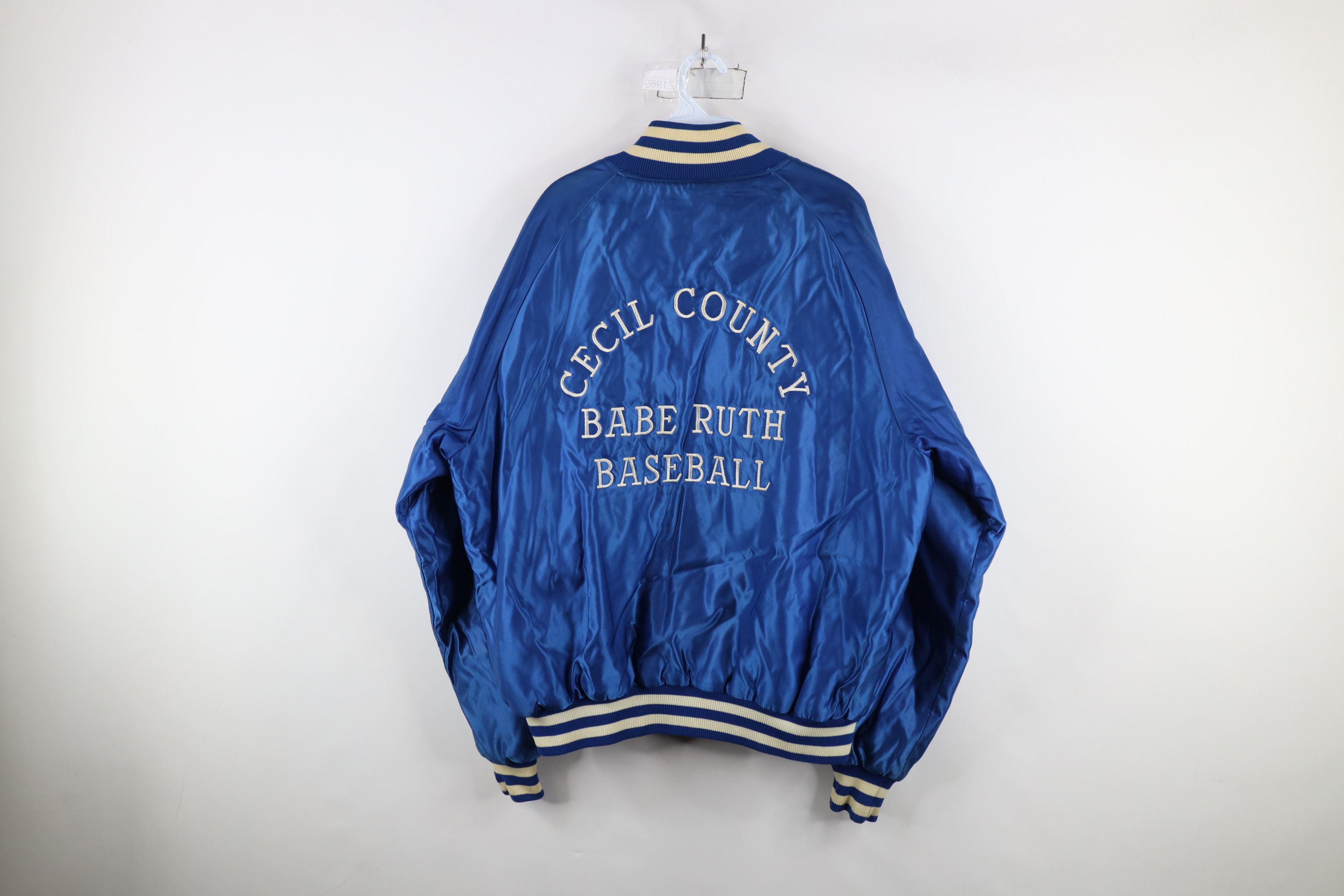 Vintage Vintage 80s Butwin Ruth Baseball Satin Bomber Jacket USA Size US XL / EU 56 / 4 - 12 Thumbnail