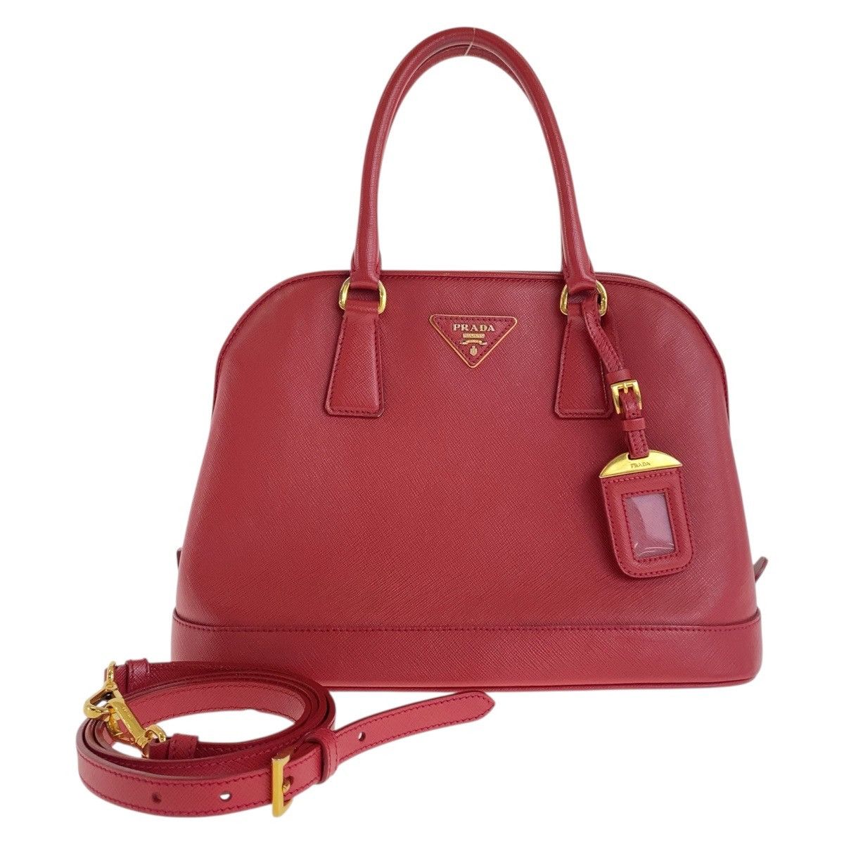 Prada Prada Saffiano 2way Bag Leather Shoulder Bag DUTY FREE for USA