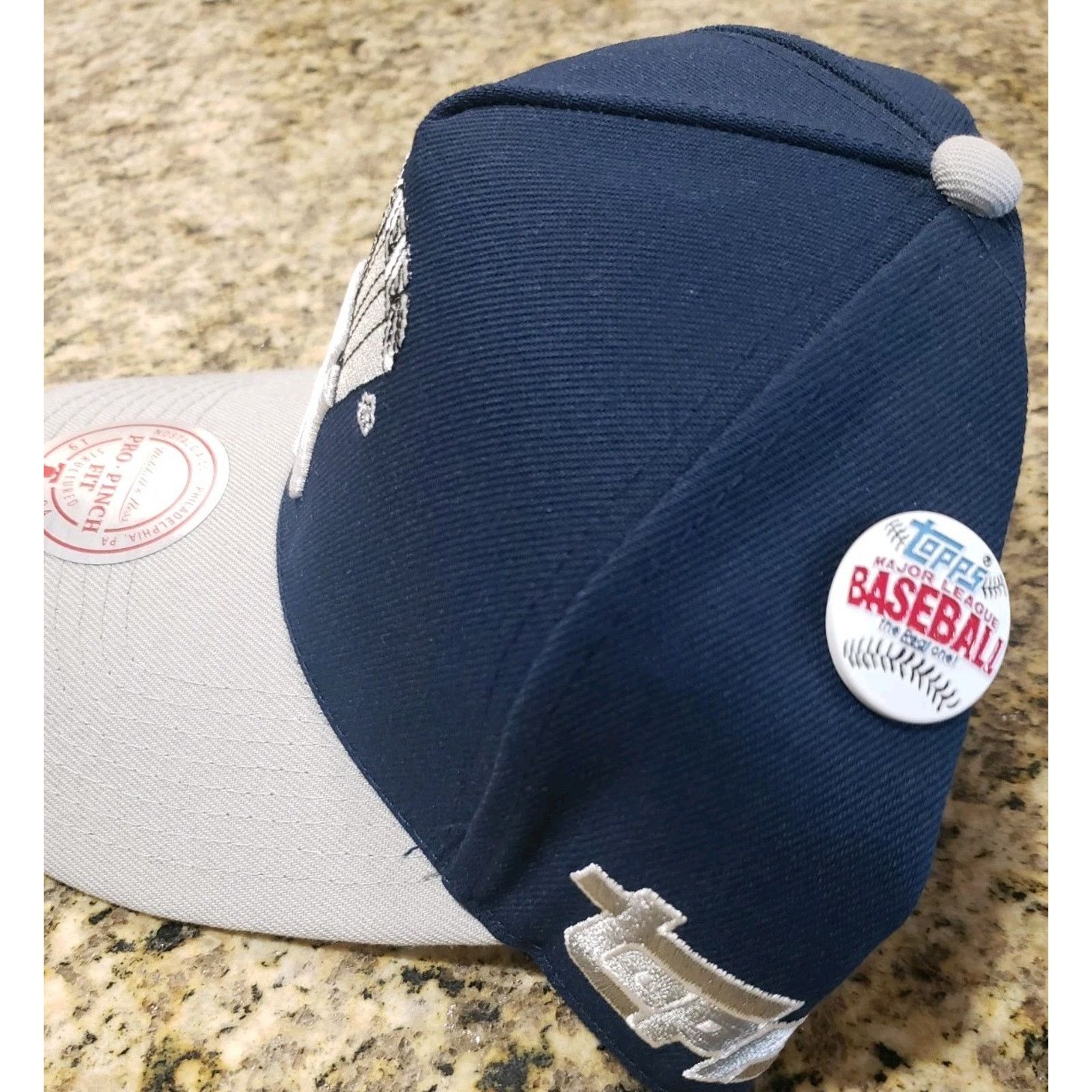 Mitchell & Ness New York Yankees Hat Cap Topps Snapback Navy Mitchell & Ness Size ONE SIZE - 3 Thumbnail
