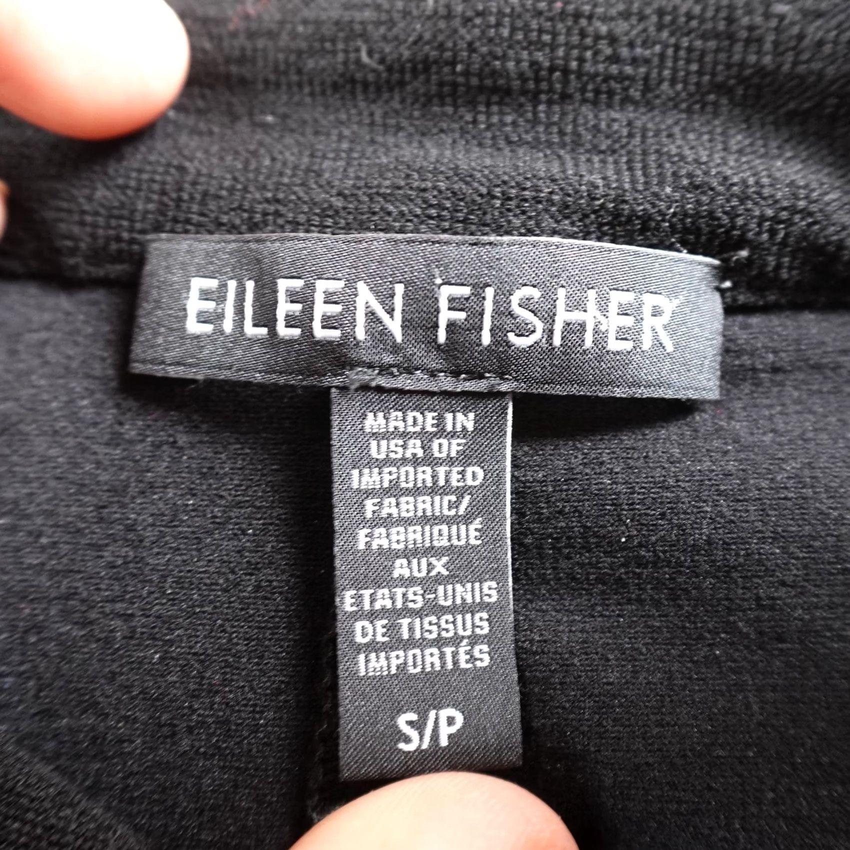 Eileen Fisher Eileen Fisher Coatigan Womens S Black Stretch Crepe Knit Mid-Length Jacket/Coatigans Size S / US 4 / IT 40 - 4 Thumbnail