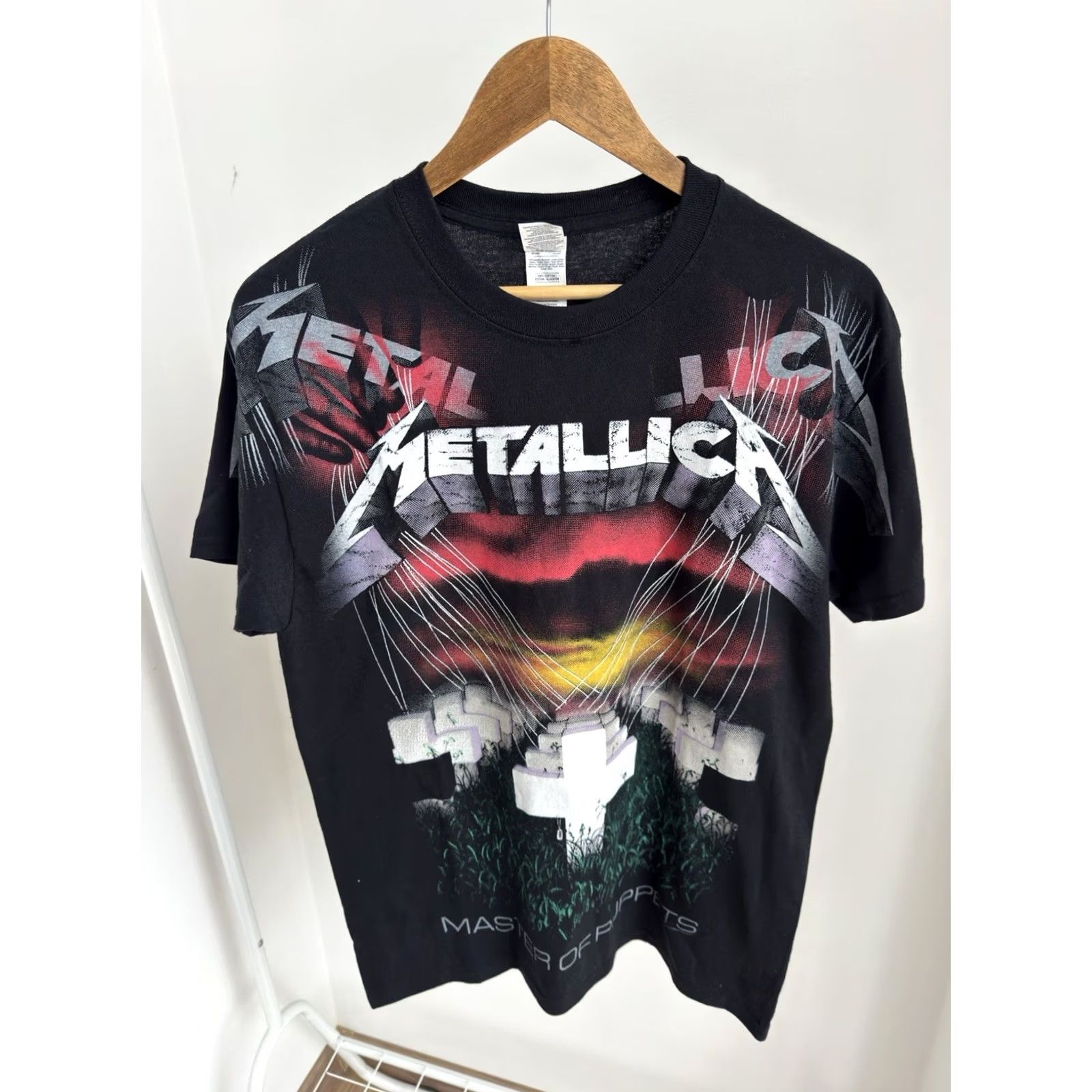 Gildan VINTAGE Metallica Shirt M Black Cotton Short Sleeve Logo Band Tees 2013 USA Rock Mens Size US M / EU 48-50 / 2 - 4 Thumbnail