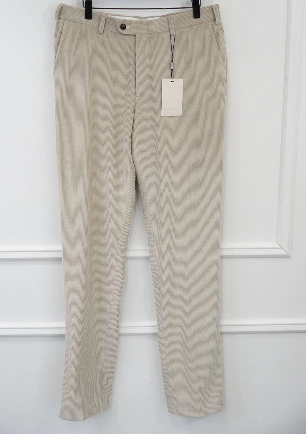 Suitsupply Men Suitsupply Pants Velvet Beige Pentoglio Brescia UK/US40L Size 40L - 1 Thumbnail