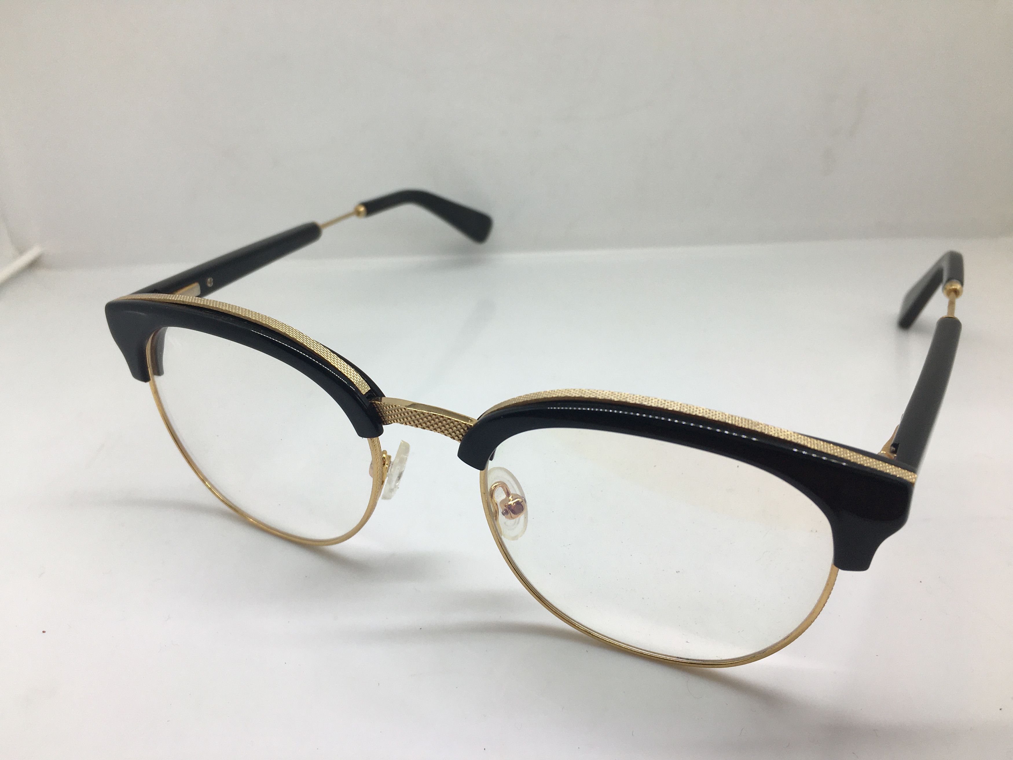 Other Mod Malcolm X Black Gold Eyeglasses Frame Size ONE SIZE - 3 Thumbnail