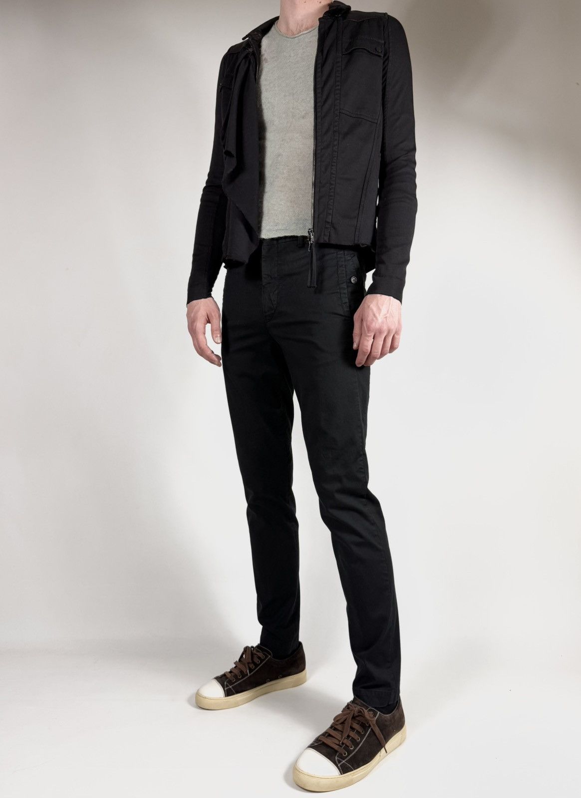 Marithe + Francois Girbaud Marithe Francois Girbaud Slim Fit Cotton Trousers Pants Size US 31 - 3 Thumbnail
