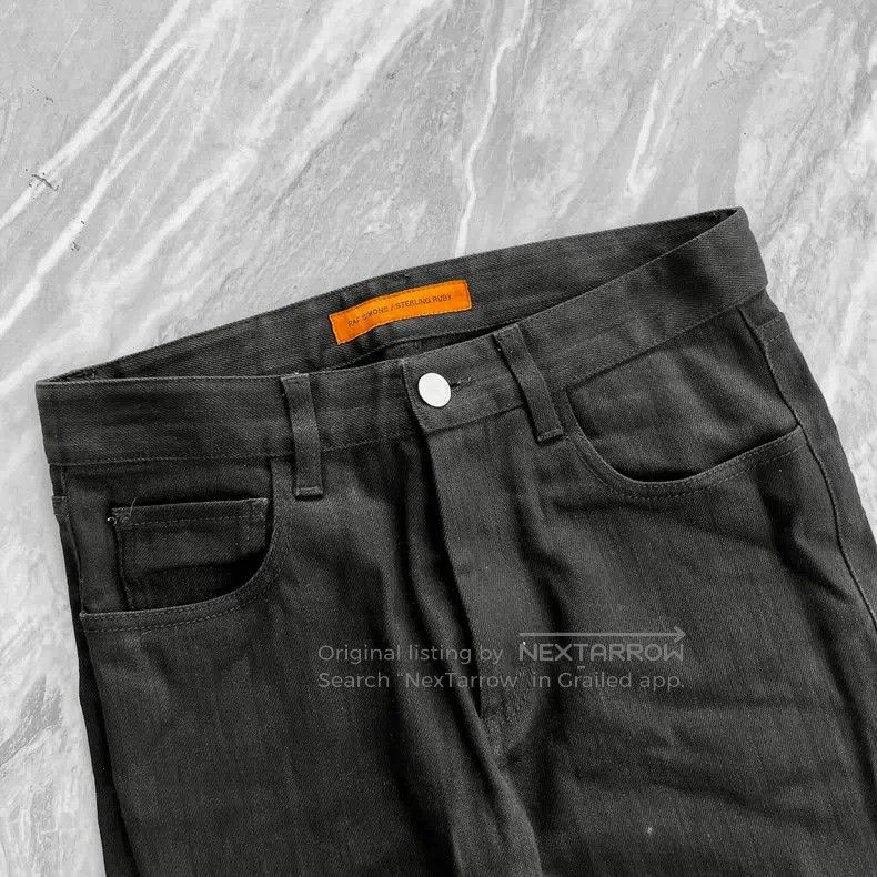 Raf Simons Raf Simons Black jeans with knee rainbow webbing Size US 28 / EU 44 - 4 Thumbnail