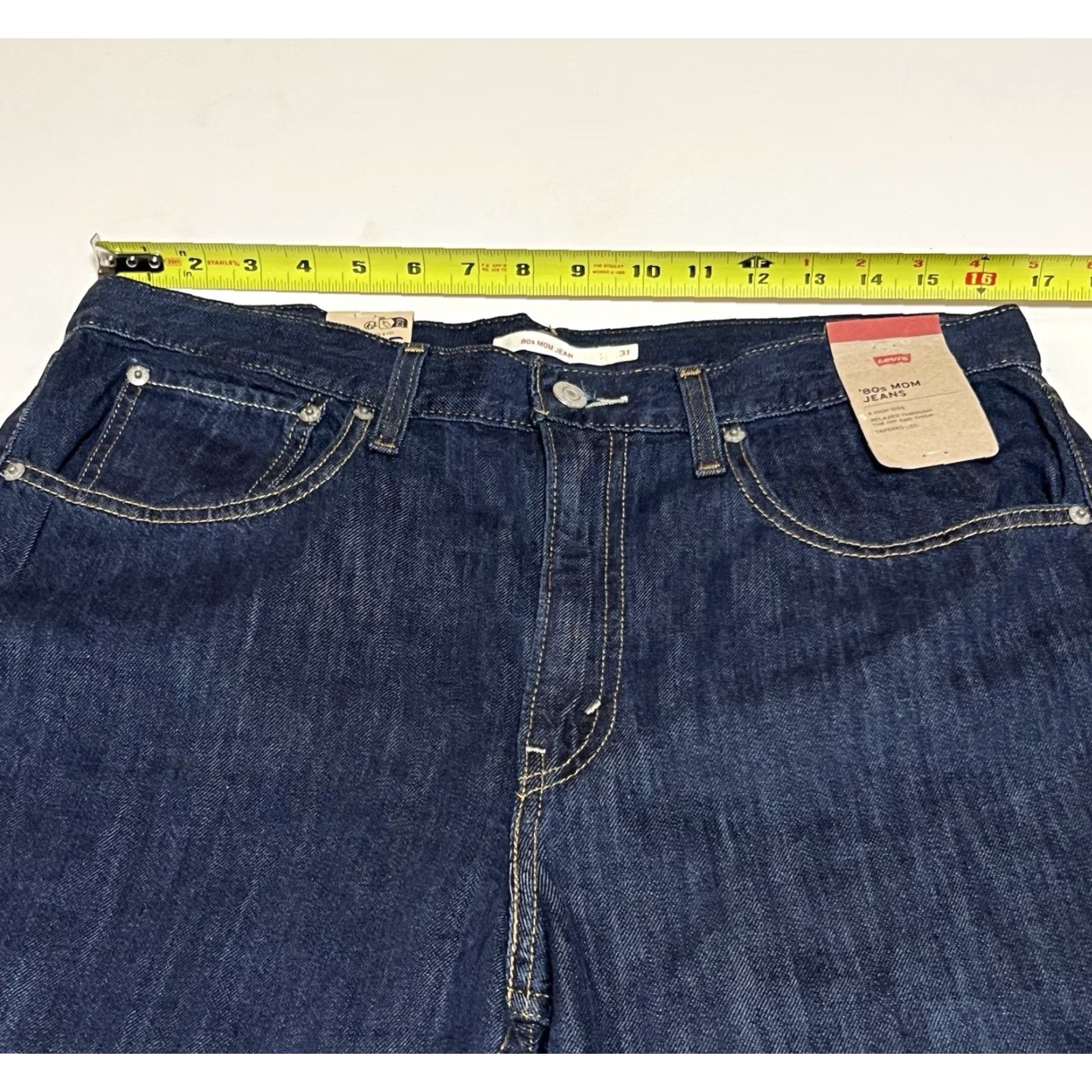 Levi's Levi's Jeans Women’s 80s Mom Jeans High Rise Dark Wash 33x30 NWT Relaxed Fit Denim Blue Multi-Word Size 24" / US 00 / IT 34 - 3 Thumbnail