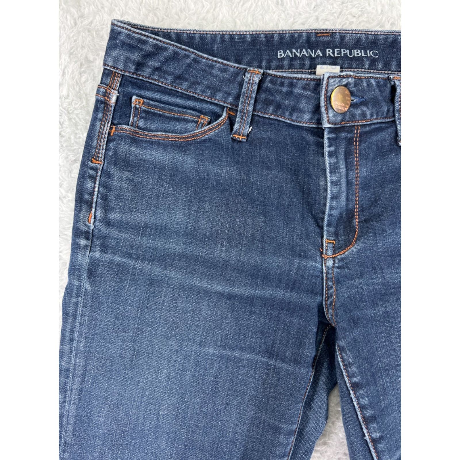 Banana Republic Banana Republic Jeans Skinny Denim 28 Blue Women Adult Regular Stretch 28 Inseam Medium Wash 2010s 90s? Size 27" / US 4 / IT 40 - 7 Thumbnail