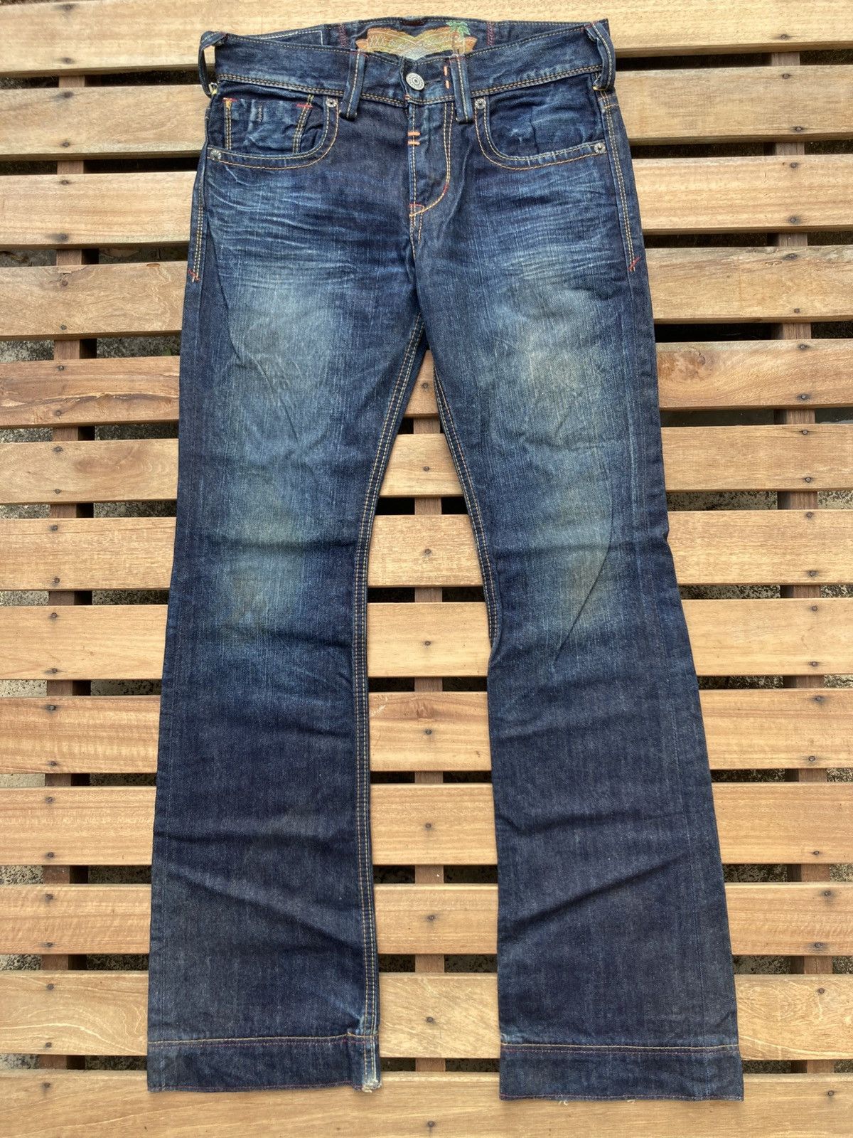 Japanese Brand Liberto Lolita Flare Japanese Blue Jeans Size US 30 / EU 46 - 2 Thumbnail