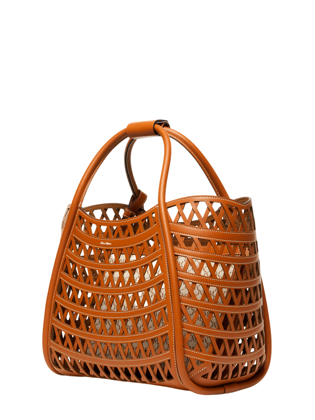 Max Mara MAX MARA Marine Small Brown Leather Tote Bag New Size ONE SIZE - 3 Thumbnail