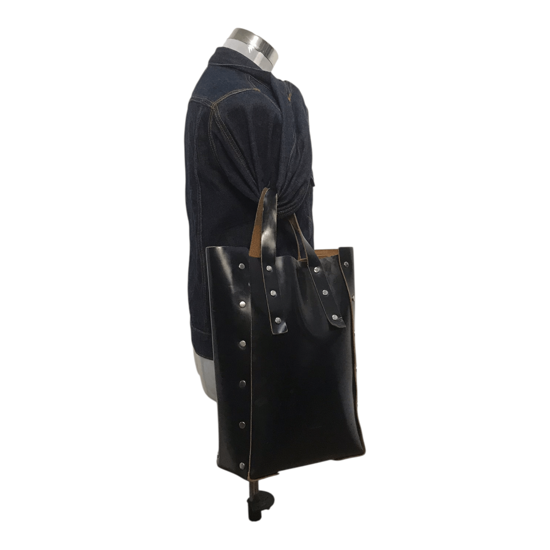 Hender Scheme Hender Scheme Black Leather Tote Bag Size ONE SIZE - 1 Thumbnail