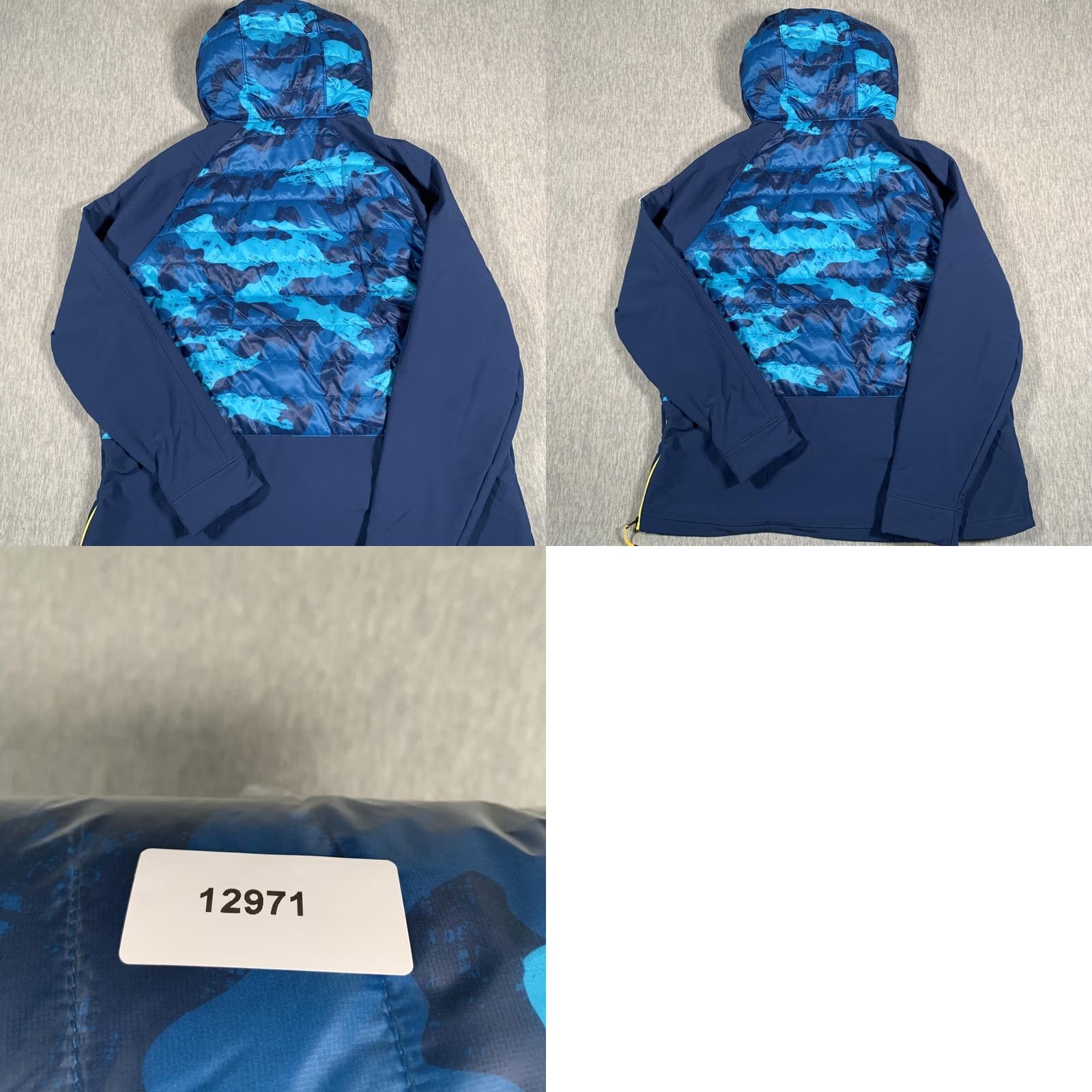 Spyder Spyder Jacket Womens Large Blue Camo Glissade Hybrid Anorak Insulated Hooded Size L / US 10 / IT 46 - 9 Thumbnail
