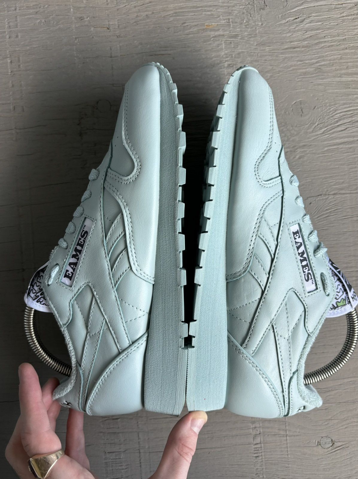 Other × Reebok Reebok x Eames Office Elephant Classic Leather Mint Sneakers Size US 7 / EU 40 - 5 Thumbnail